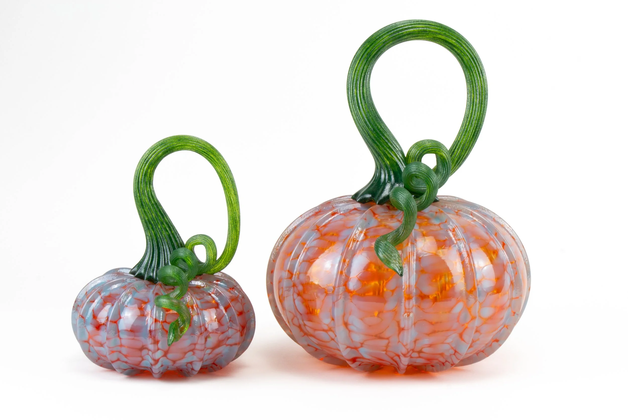 Glass Pumpkin - Sugared Orange