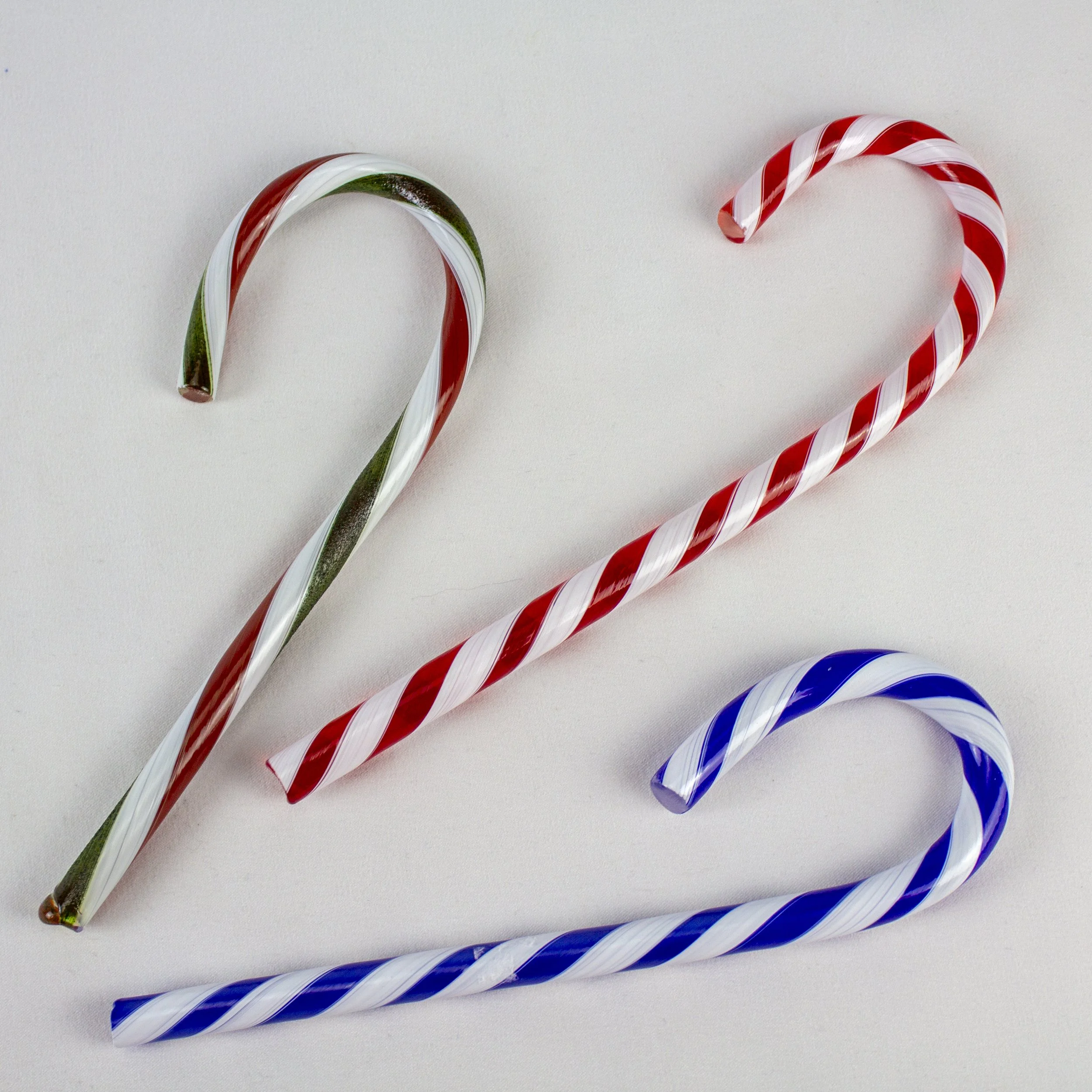 Glass Candy Canes (Assorted Colors)