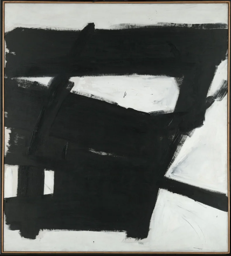 Franz Kline, Wanamaker Block, 1955.Y ale University Art Gallery, Gift of Richard Brown Baker, B.A. 1935. © 2018 The Franz Kline Estate / Artists Rights Society (ARS), New York