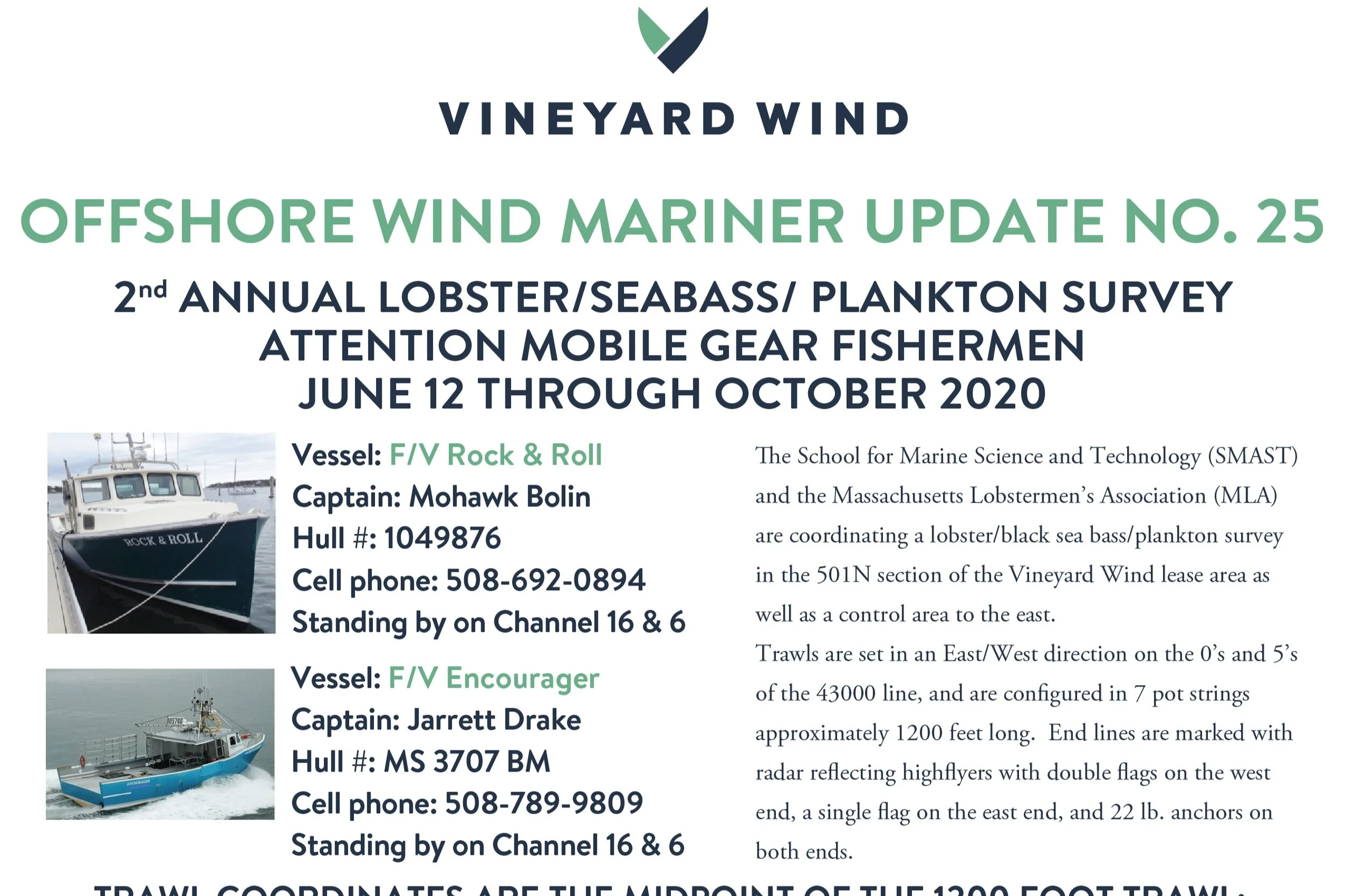 2ND ANNUAL LOBSTER/SEABASS/PLANKTON SURVEY (#25)