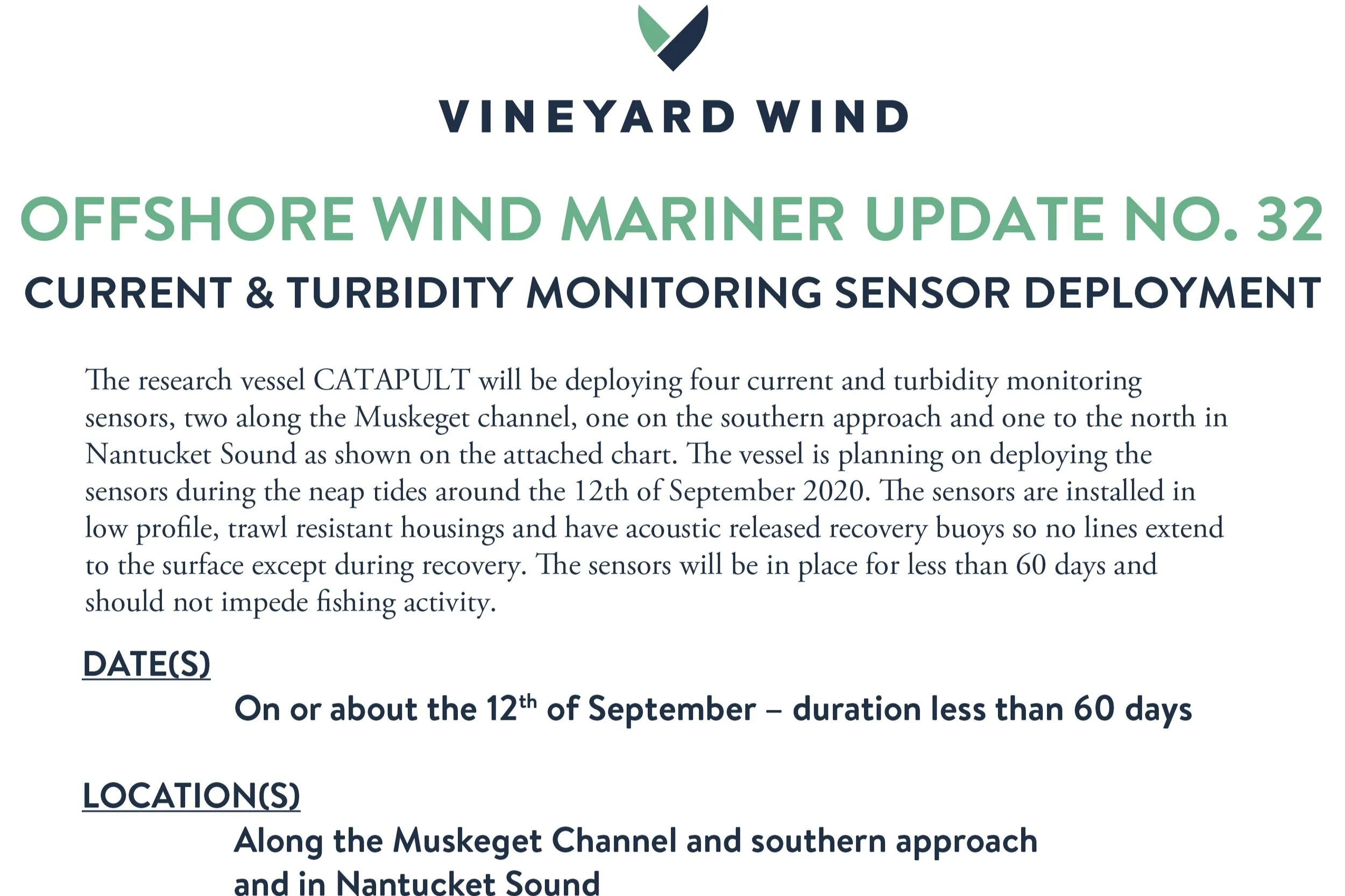 CURRENT &amp; TURBIDITY MONITORING SENSOR DEPLOYMENT (#32)