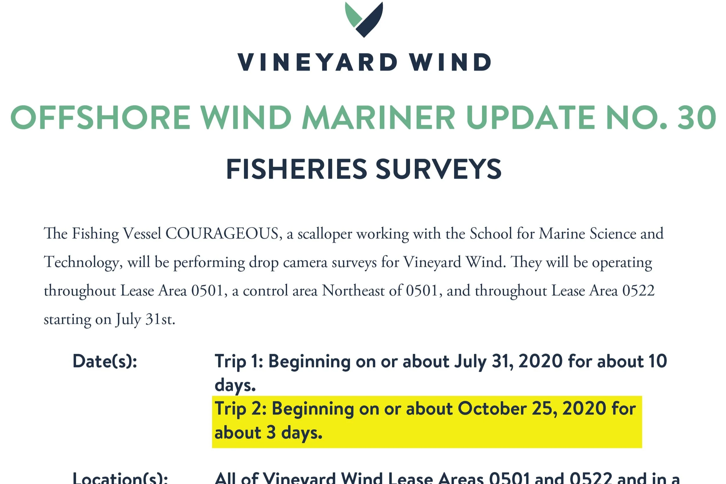 FISHERIES SURVEYS (#30)