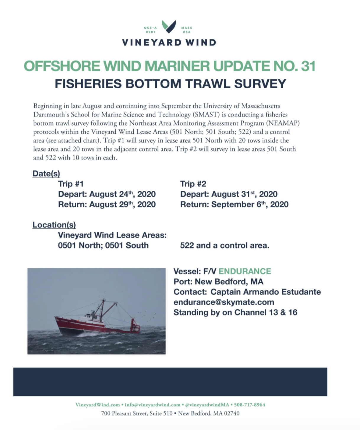 FISHERIES BOTTOM TRAWL SURVEY (#31