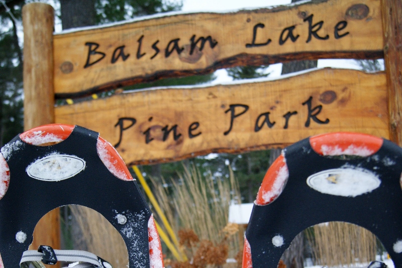 Balsam Lake Snowshoe Race