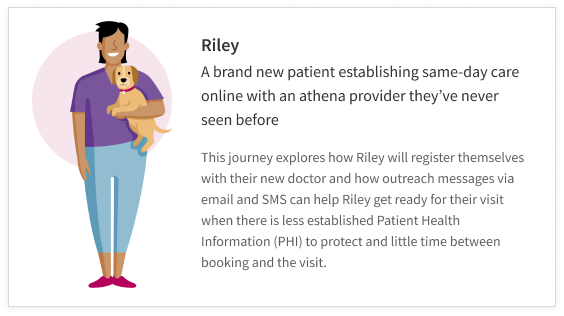 A net-new patient who is getting ready for a remote visit in a few hours