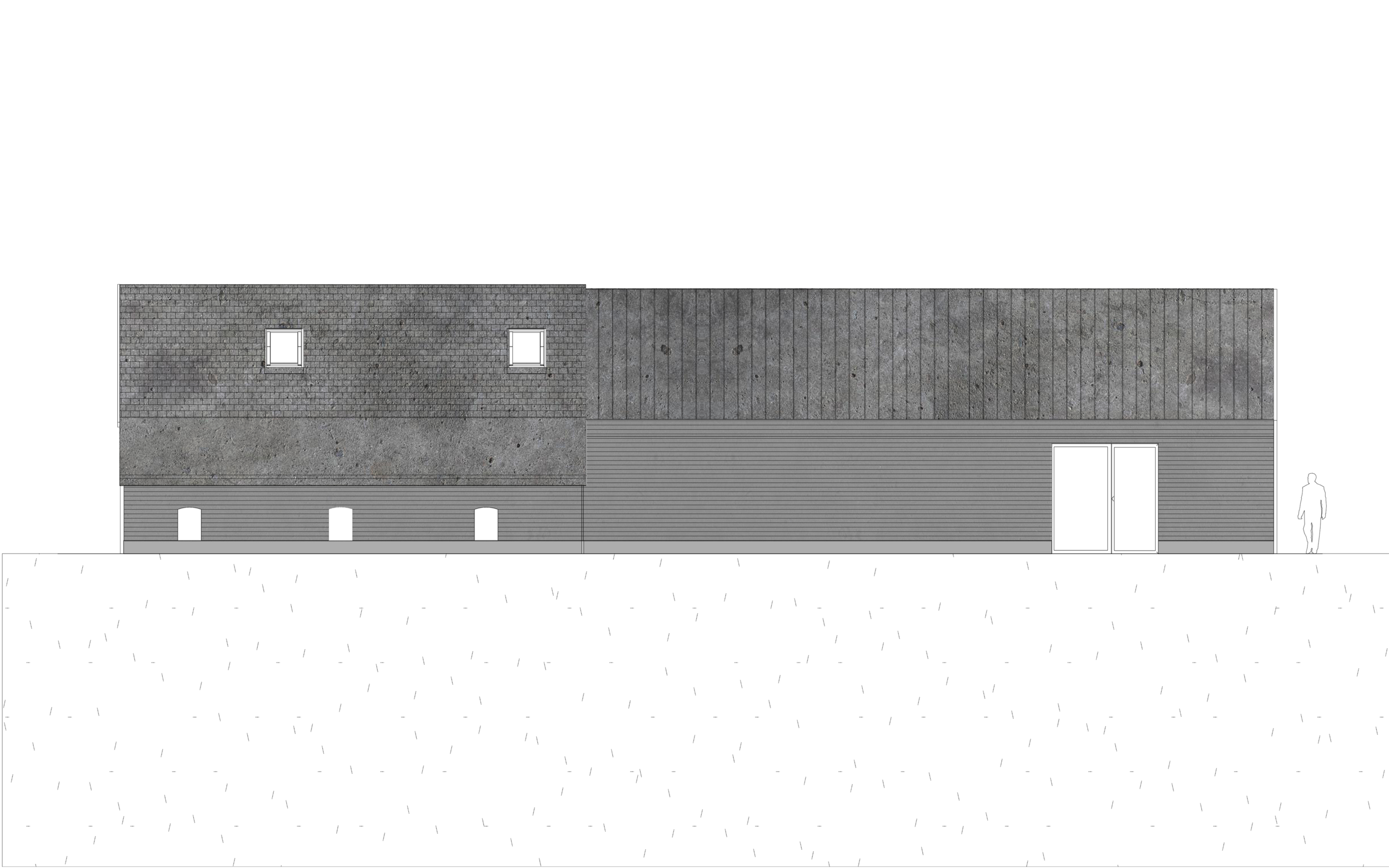 Oostgevel schuurwoning