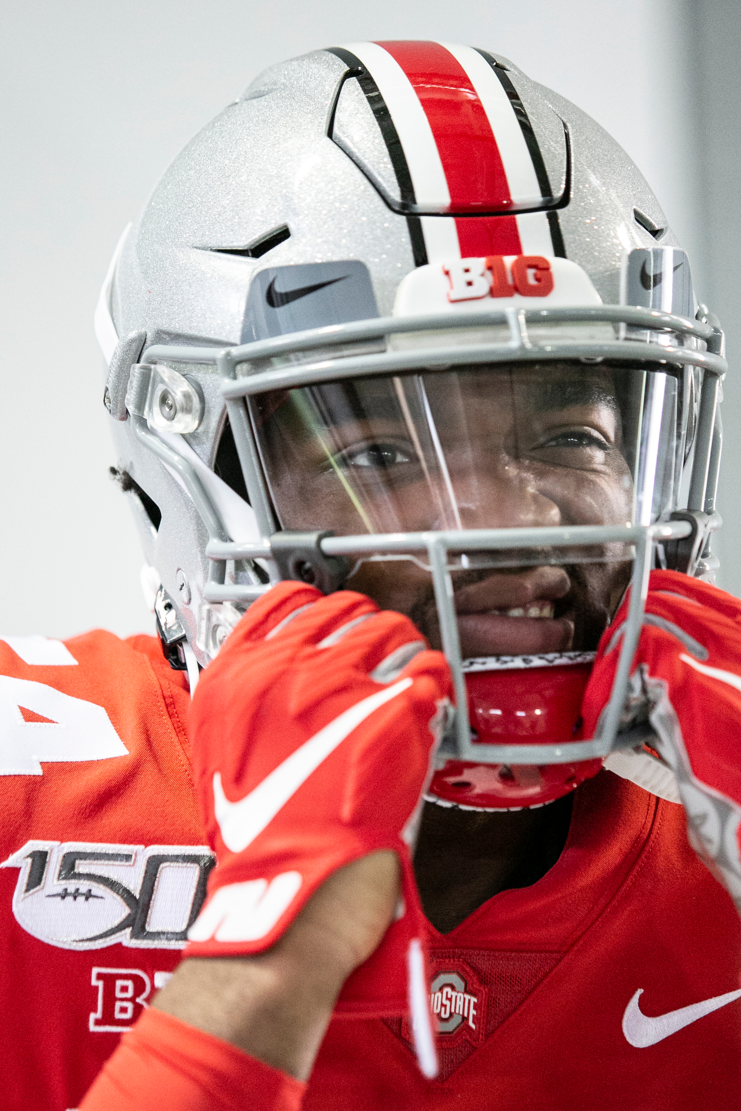  Ohio State defensive end, Tyler Friday, poses for a portrait at the Woody Hayes Athletic Center in Columbus, Ohio on Tuesday July 23, 2019. [Maddie Schroeder/For The Dispatch] 