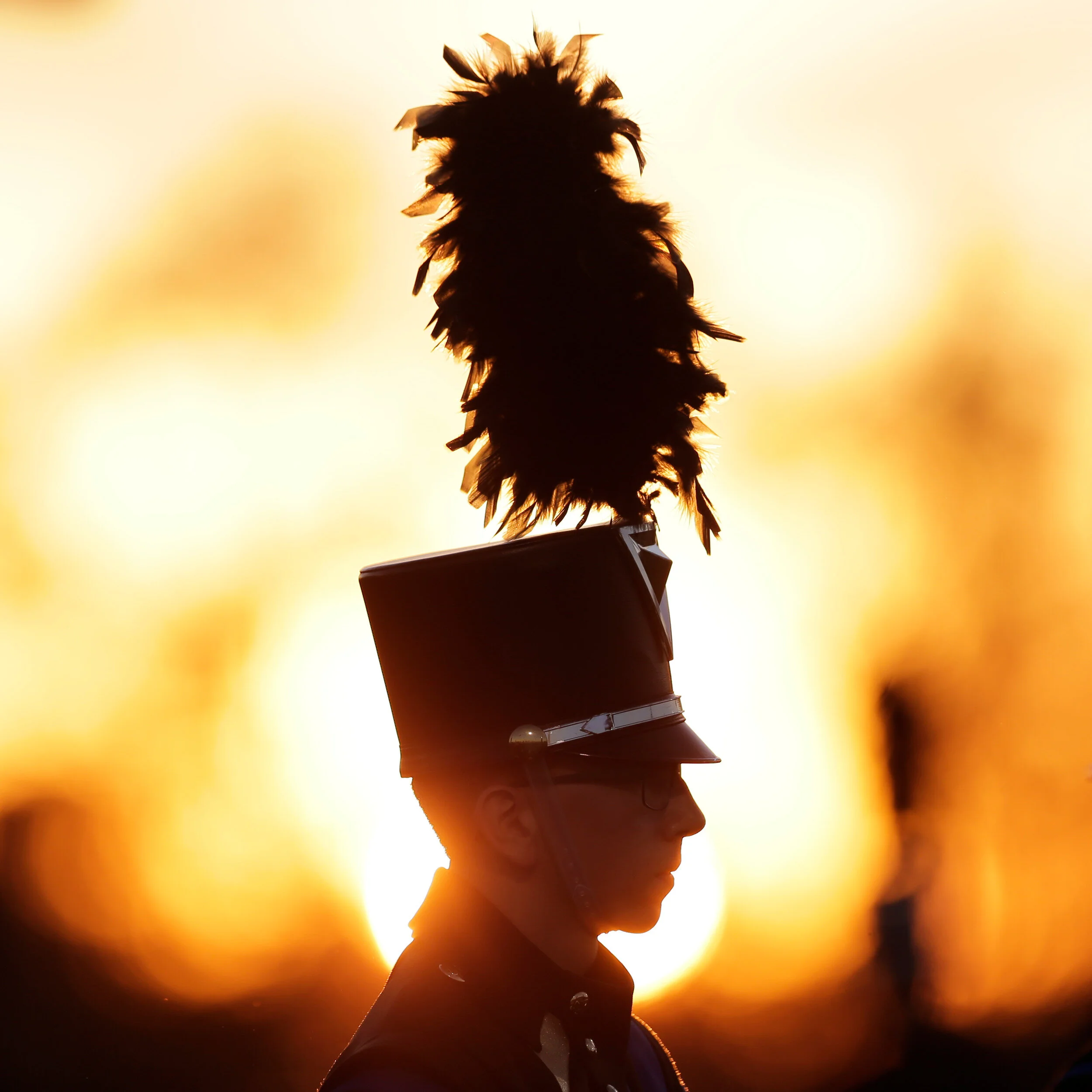  A member of the Olentangy High School Marching Band waits to perform before the Olentangy Liberty Patriots and the Olentangy Braves in Lewis Center, Ohio on Friday, Oct. 18, 2019. [Maddie Schroeder/For ThisWeek News] 