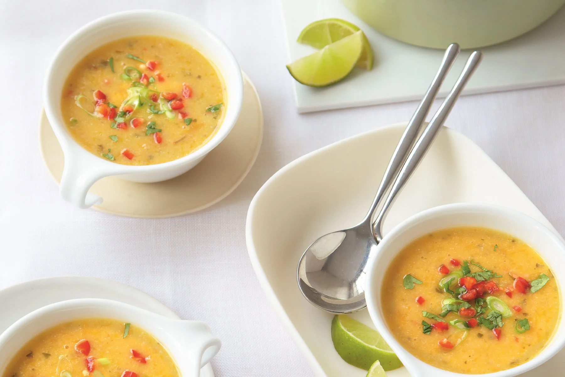 Pumpkin, Coconut and Lentil Soup