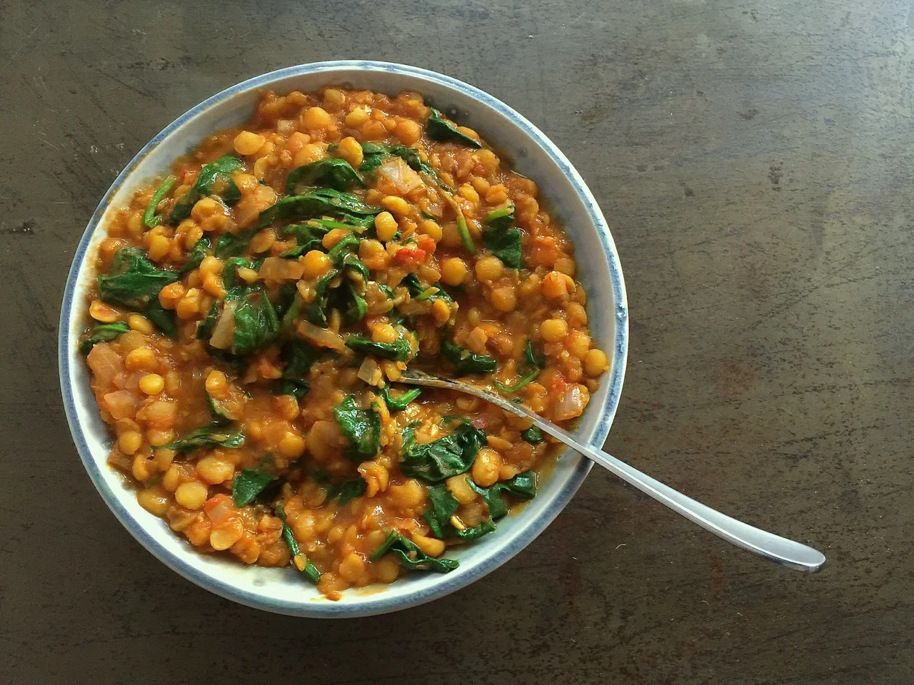 Dal Saag - Split Yellow Pea & Spinach Dal