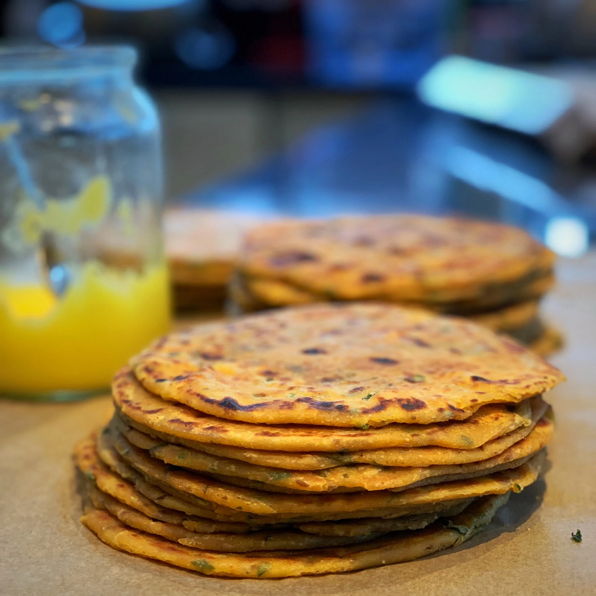 Chana dal paratha