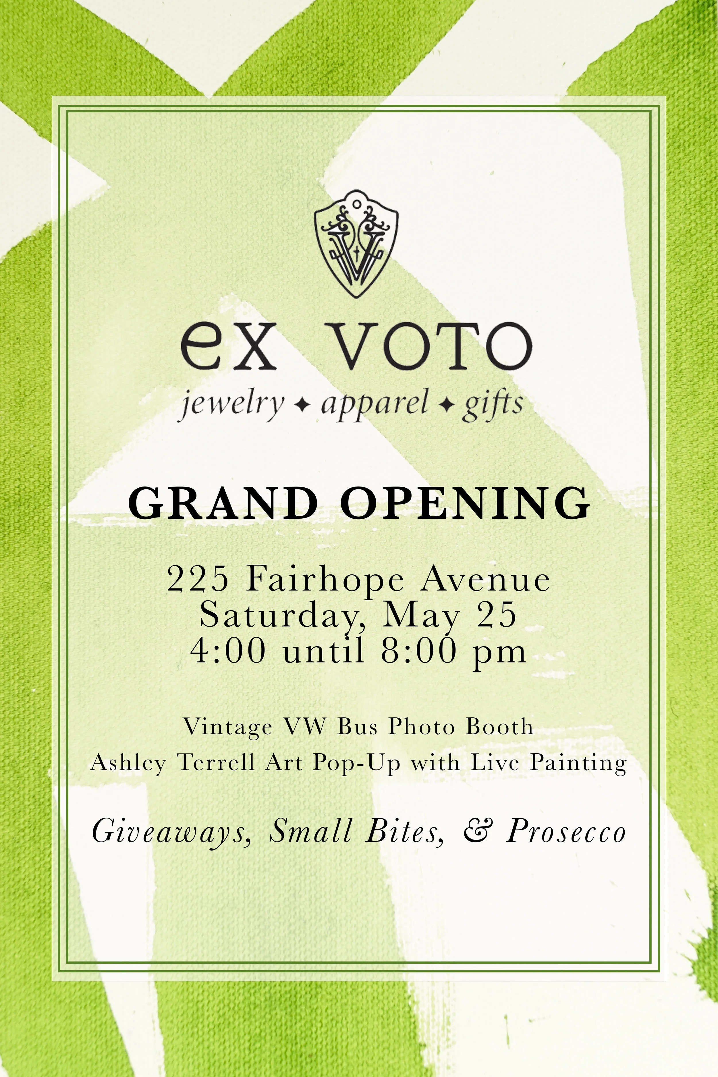 fairhope summer events party grand opening personalize jewelry fairhope fashion shopping jewelry custom engrave personalize alabama vintage apparel shoes boutique bag leather
