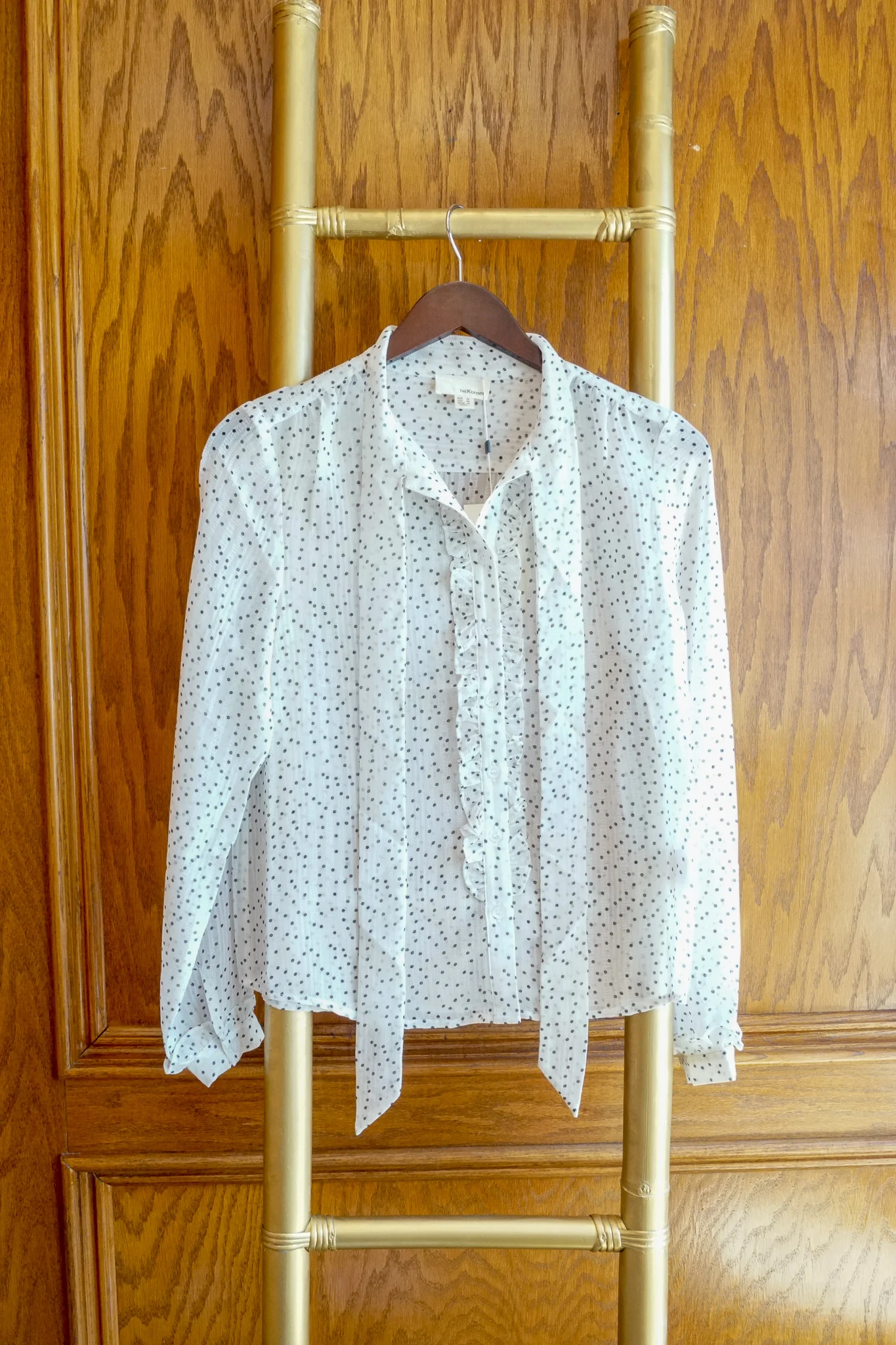 Korner White Dot Top $89 - XS, S, M, L