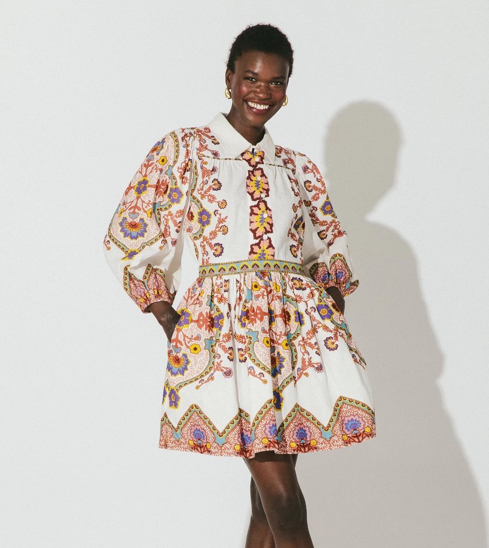 Leigh Mini Dress in Lagos from Cleobella