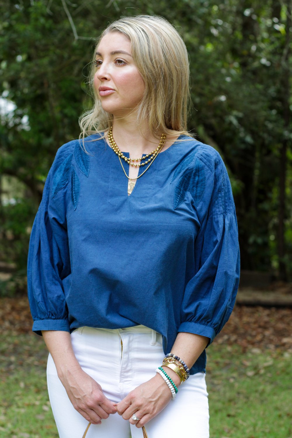 Marie Top in Navy from Alamwar
