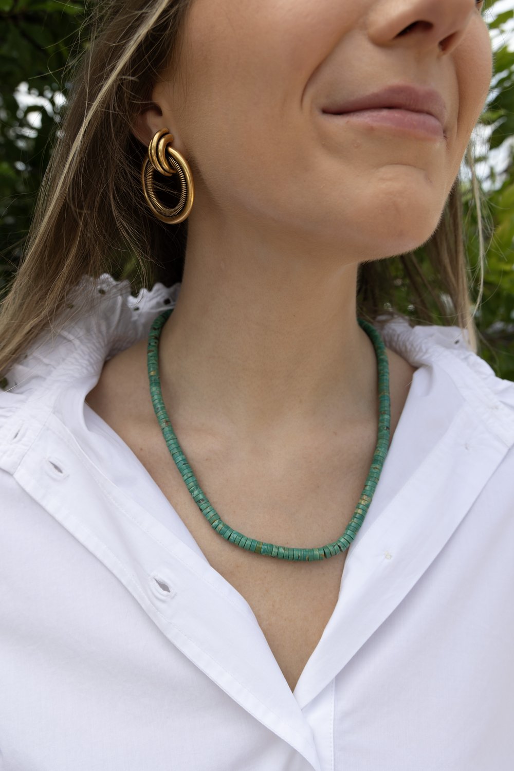 19.75" Tribal Arizona Turquoise Necklace