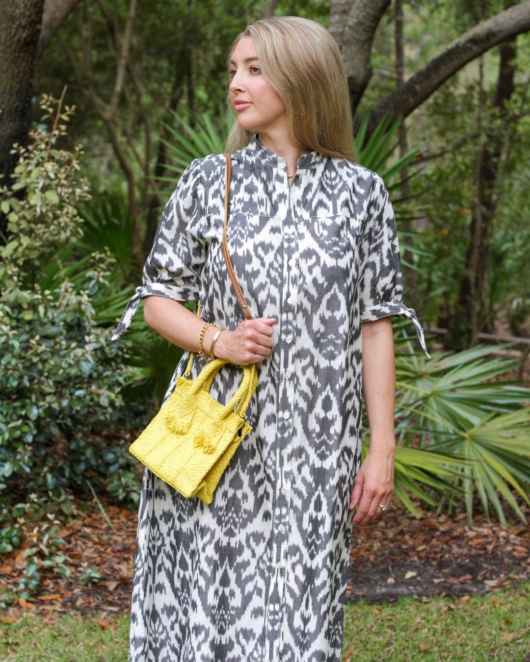 The dress that will take you anywhere! Change your accessories, and this dress changes with your needs!
Our love for ikat will not end, and this handwoven fabric is so special!
We specialize in clothing you can wear every day, made with unique detail