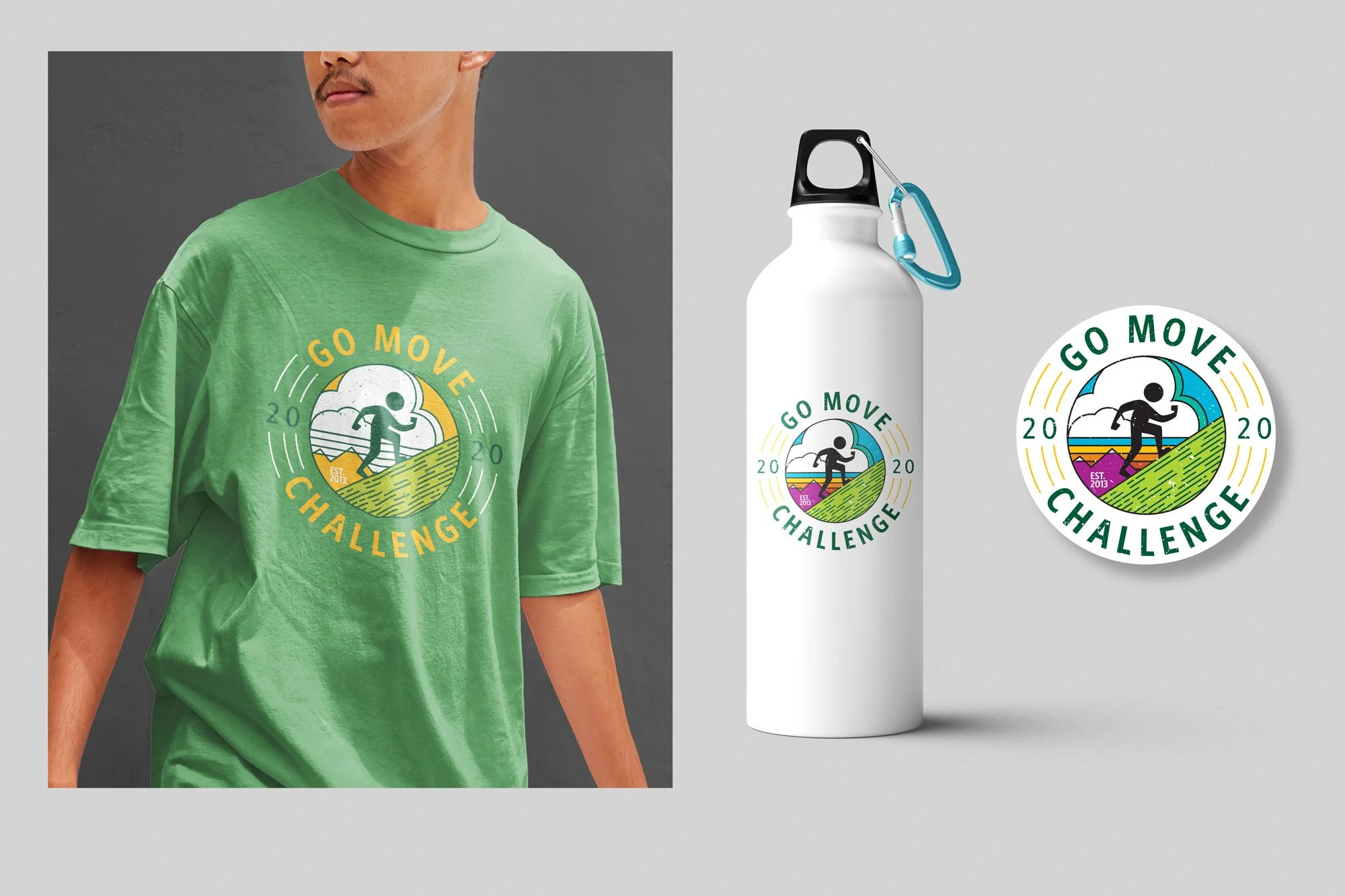  Go Move merch (t-shirt, water bottle, sticker) 