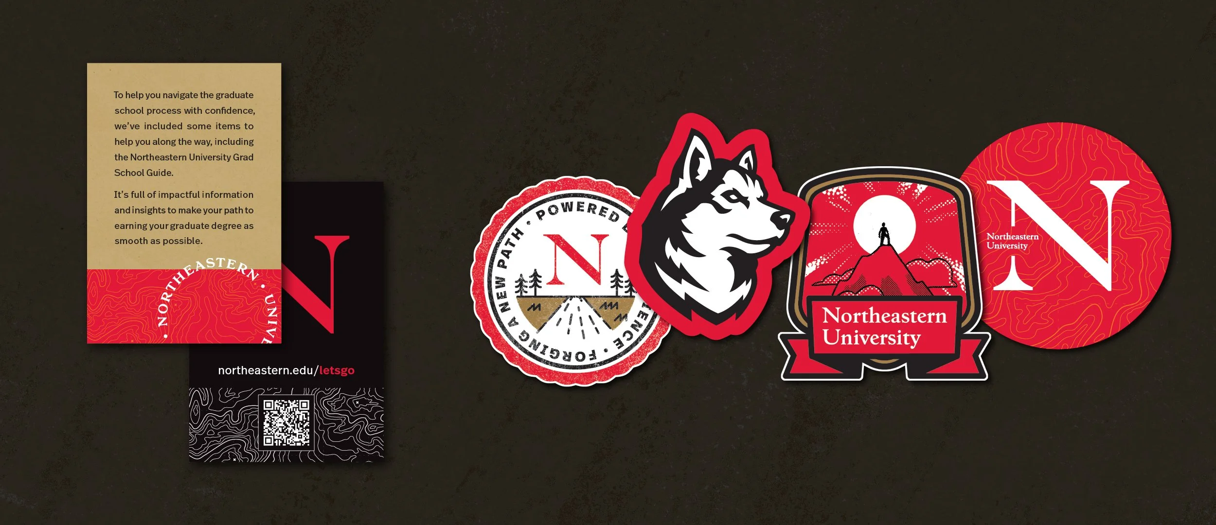  Gift box contents, messaging card and custom stickers 