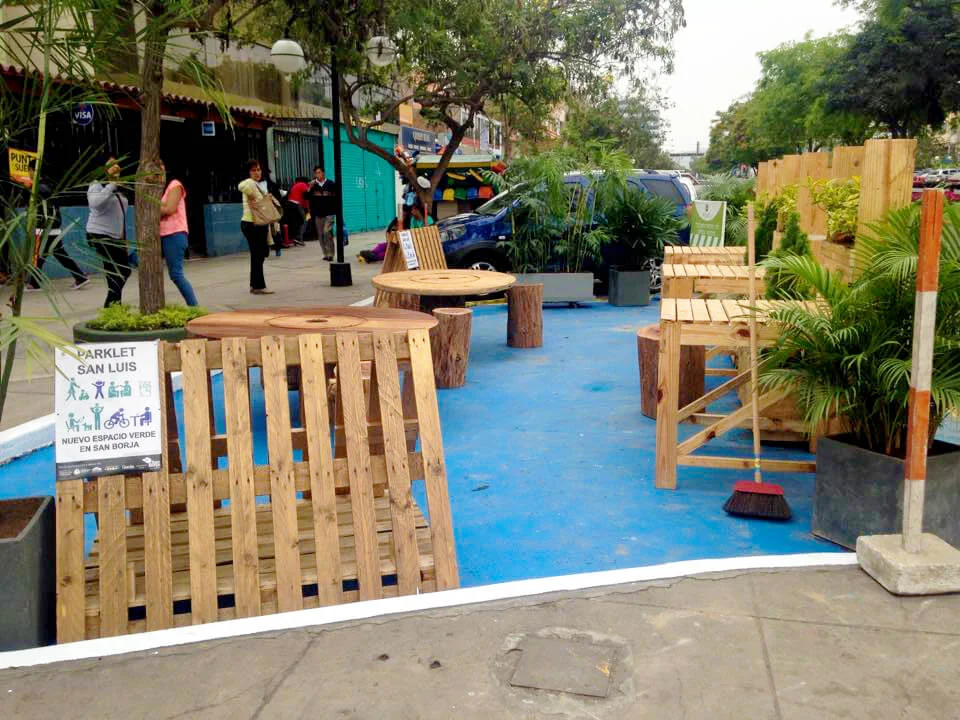 Parklet San Luis, Lima Credit: Ocupa tu Calle