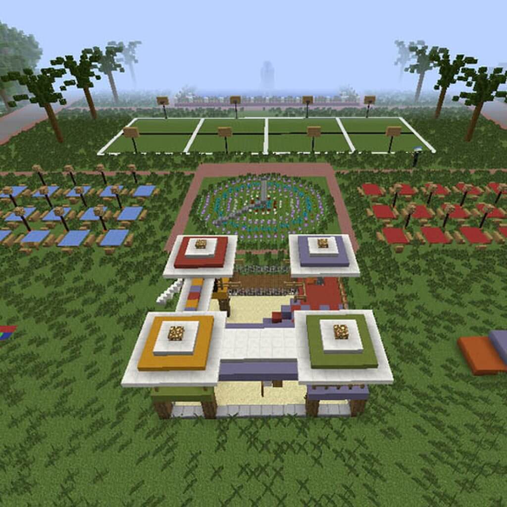 Minecraft design for Rizal Park
