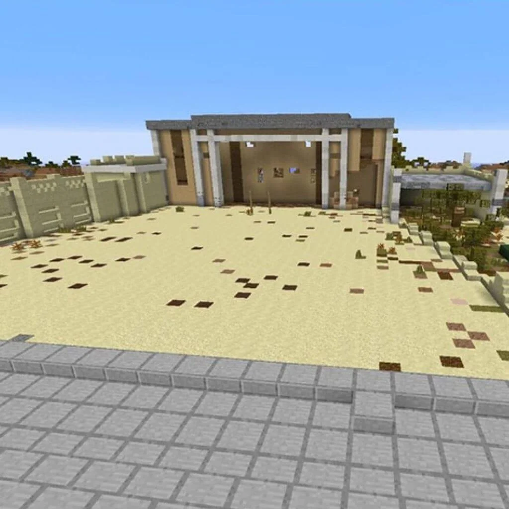 Minecraft model of Sinay Market, Mogadishu, Somalia