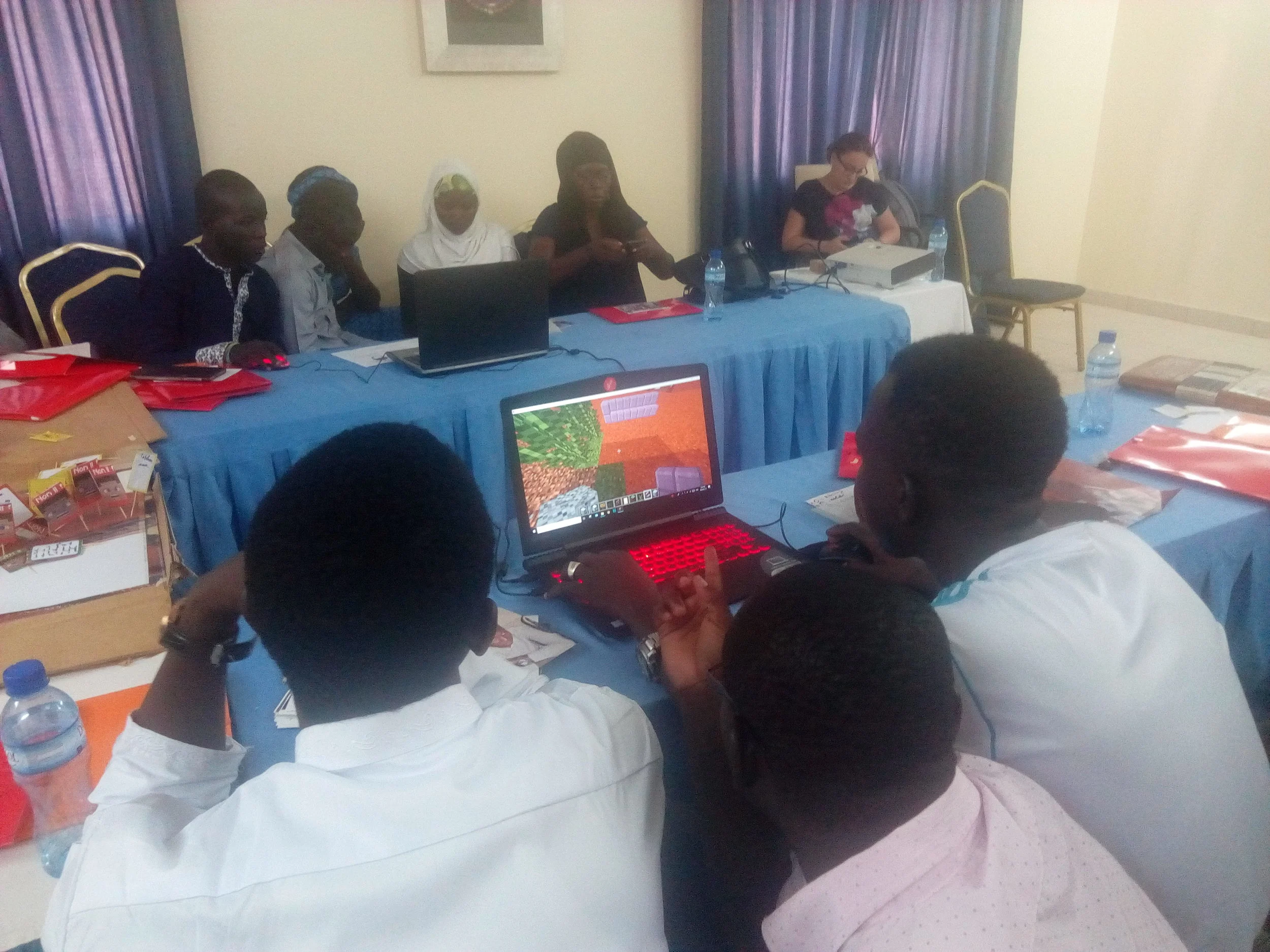 Minecraft made it easy for participants to illustrate their ideas for the park. Credit: UN-Habitat