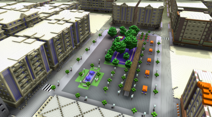 One design from the workshop shows ample tree cover and comfortable seating for park visitors.