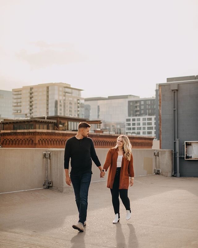 Such a fun engagement shoot in downtown Denver 🖤 I can&rsquo;t wait to watch Lauren &amp; Ross get married in Arizona next year! 🥰
&bull;
&bull;
&bull;
&bull;
&bull;
#engaged #weddingphotos #engagementphotos #engagement #denverphotographer #downtow