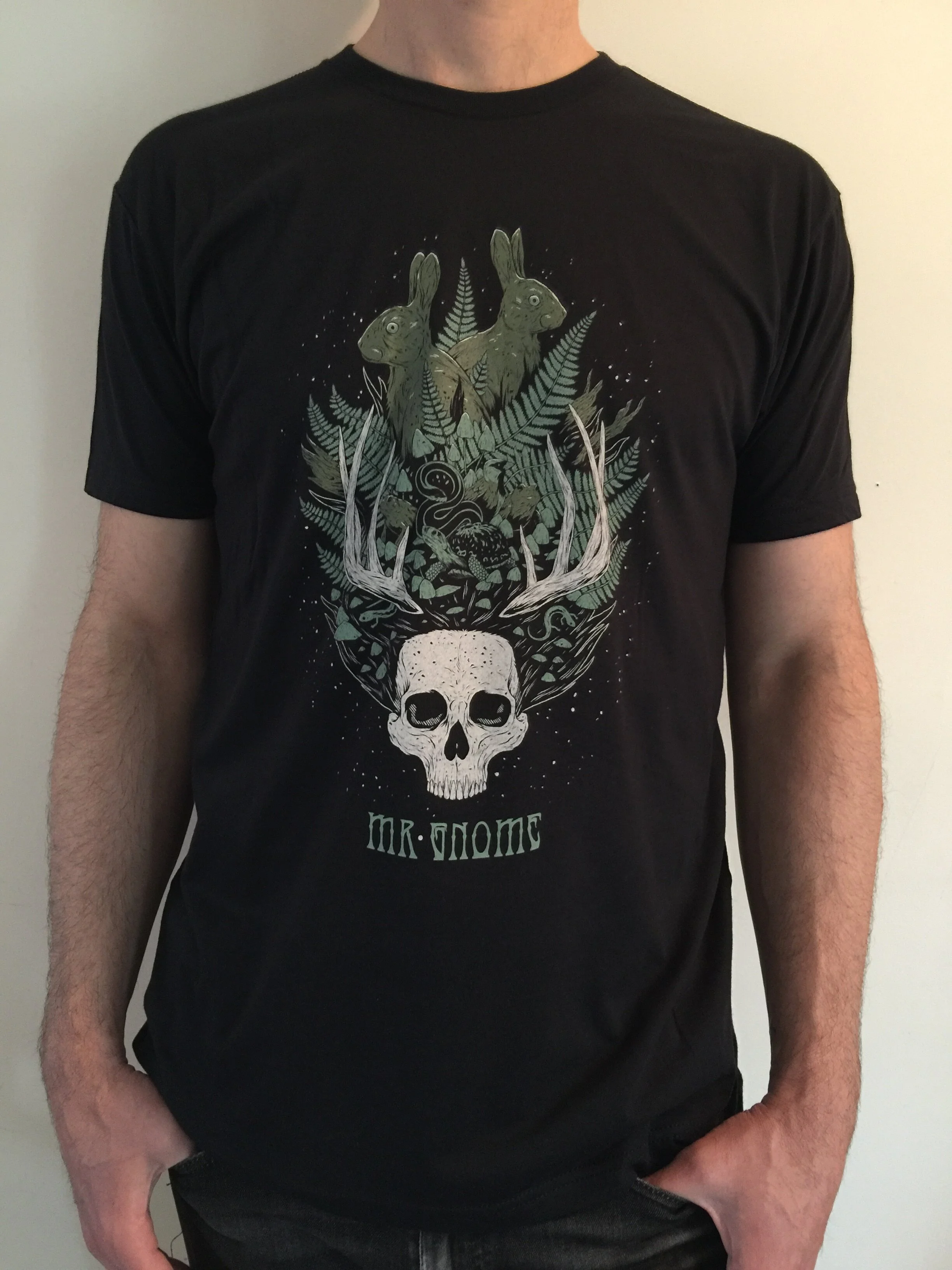 Forest Skull T-Shirt Green.JPG