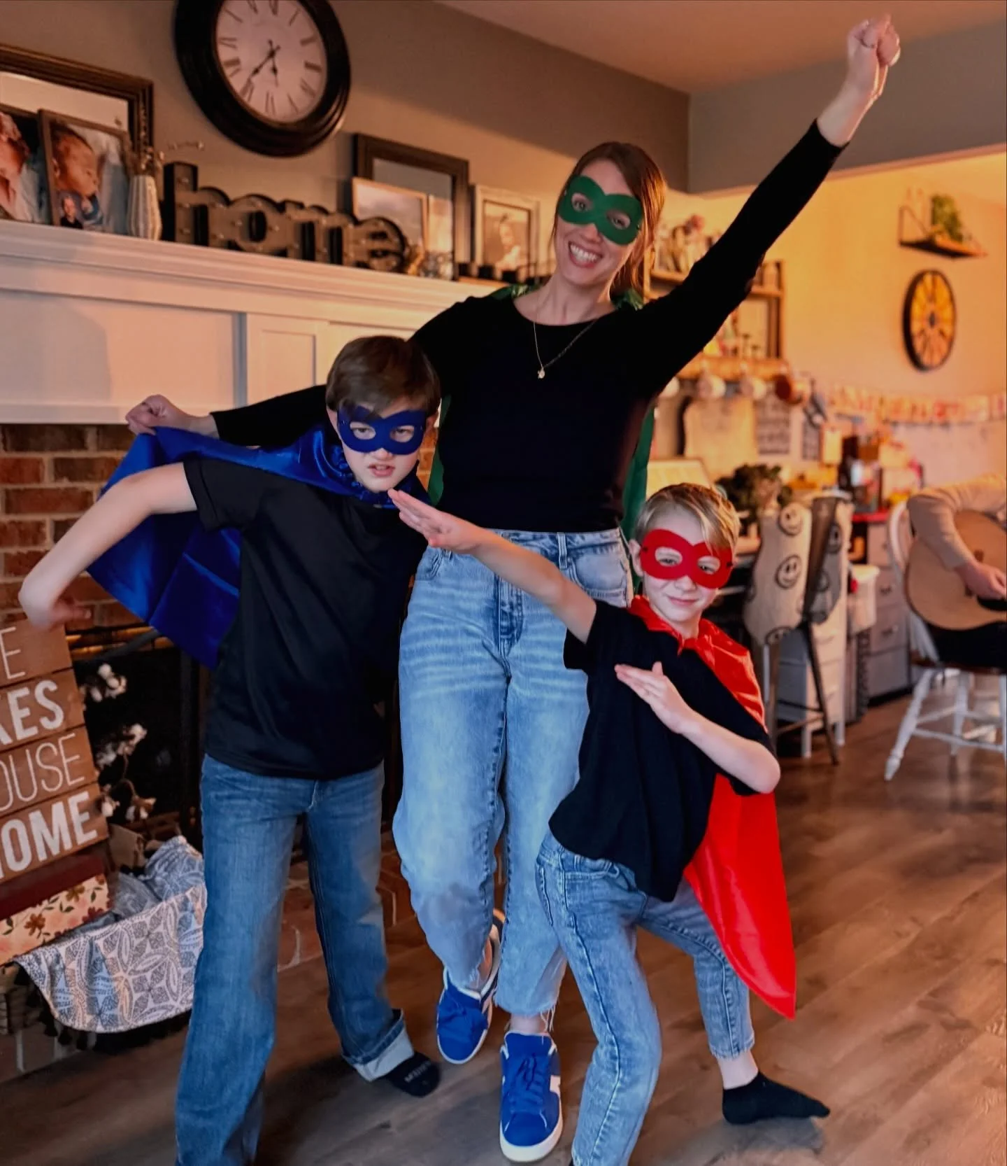 Mother/Son Superhero Dance 2026 🦸🏼&zwj;♀️🦸🏼&zwj;♂️🦸🏼 had the best time with my boys last night (who sprinted in circles more than danced 😆, but had a blast nonetheless 💚💙❤️). We ended the night with ice cream and life chats🍦 #hanlonfam2026 