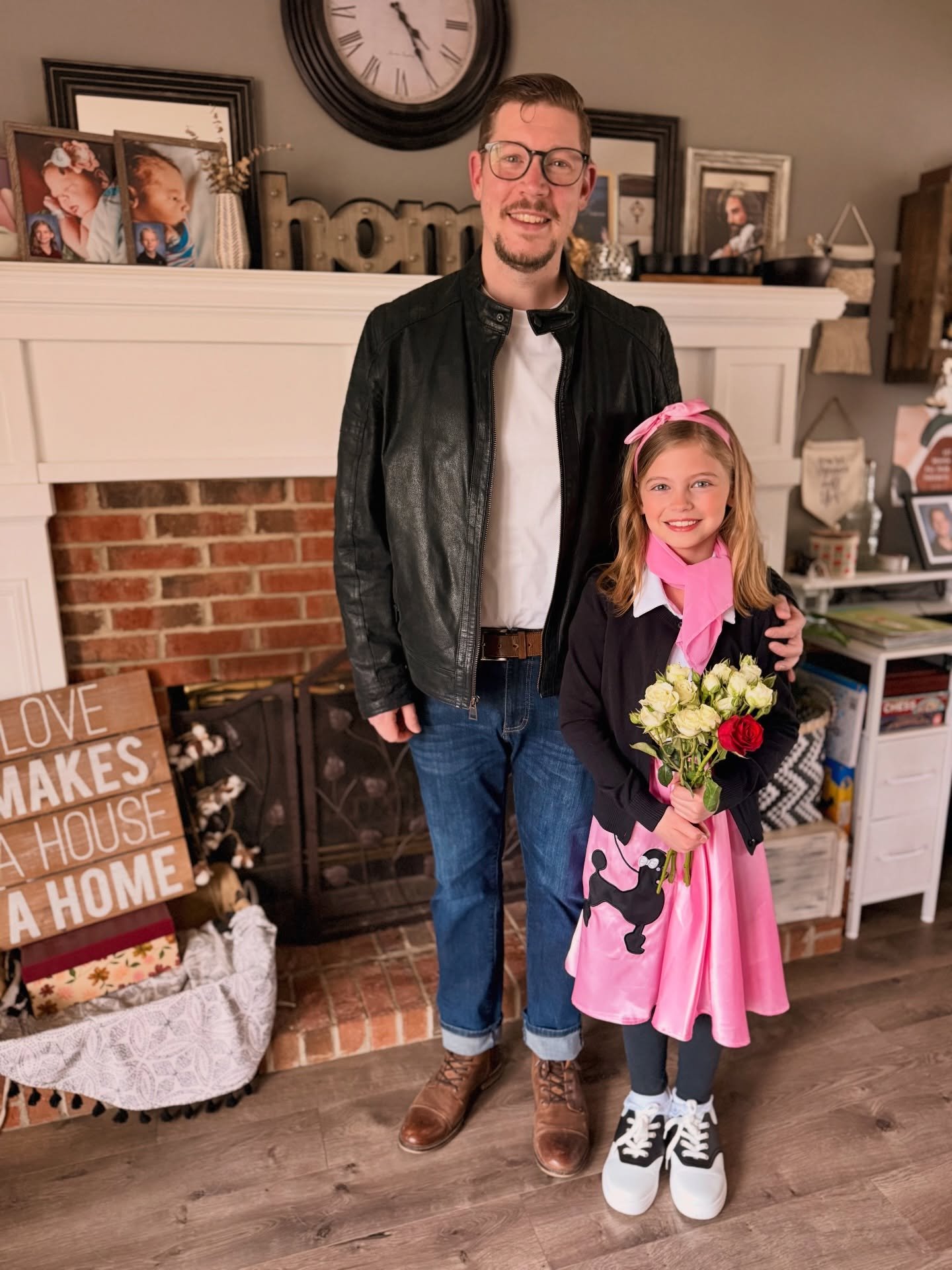 Daddy/Daughter Sock Hop Dance 2026 - they dressed the part so well and had so much fun! 💞🧔🏼&zwj;♂️👧🏼🐩🎀 #hanlonfam2026