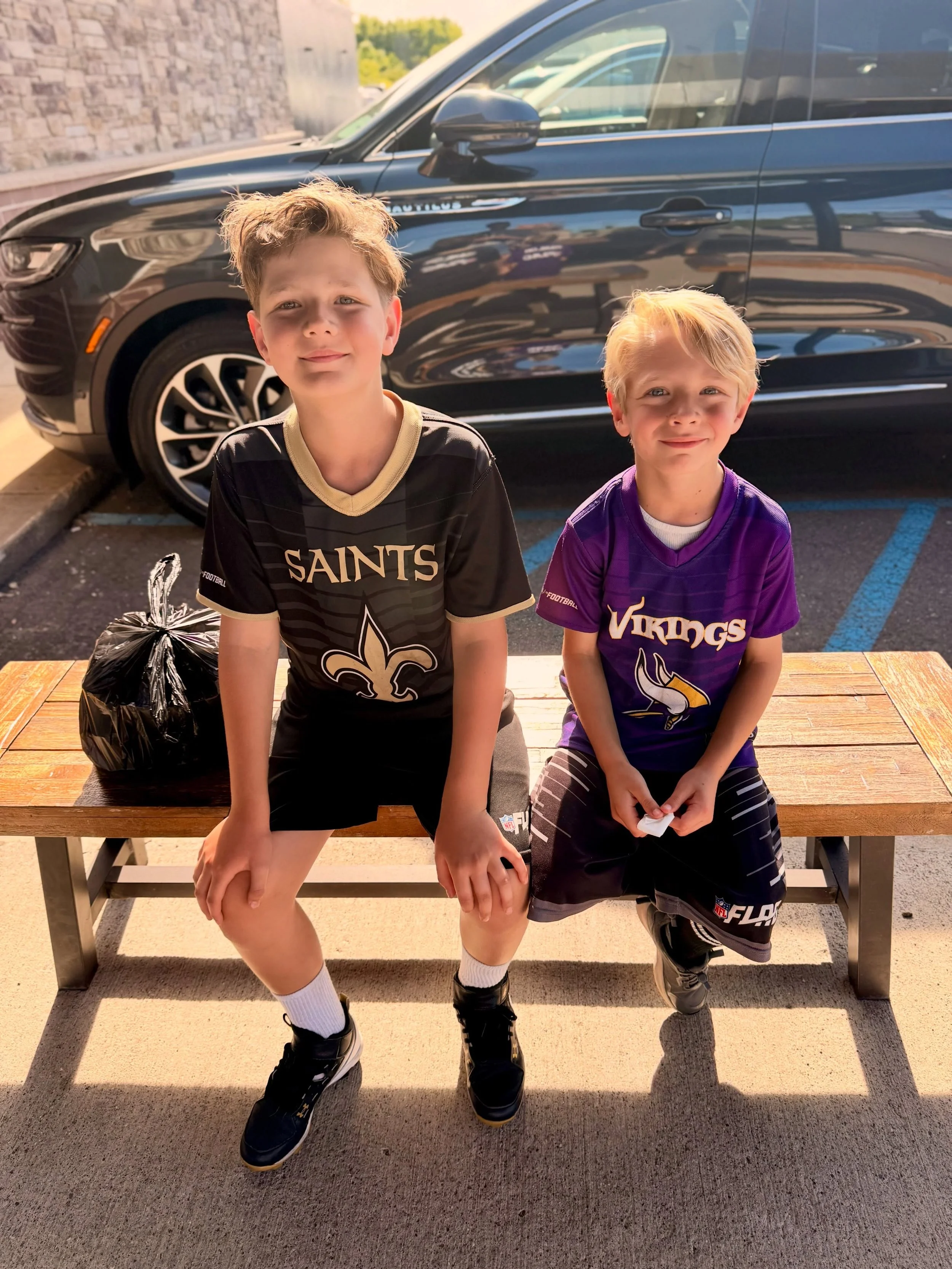 time to brag on my boys ~ both finished a great spring flag football season 🏈, Ro earned 3rd place in his school chess tournament ♟️🥉, Kil graduated from @goldfishswimschool, they went fishing on the Detroit River 🎣 and picked out fireworks for th