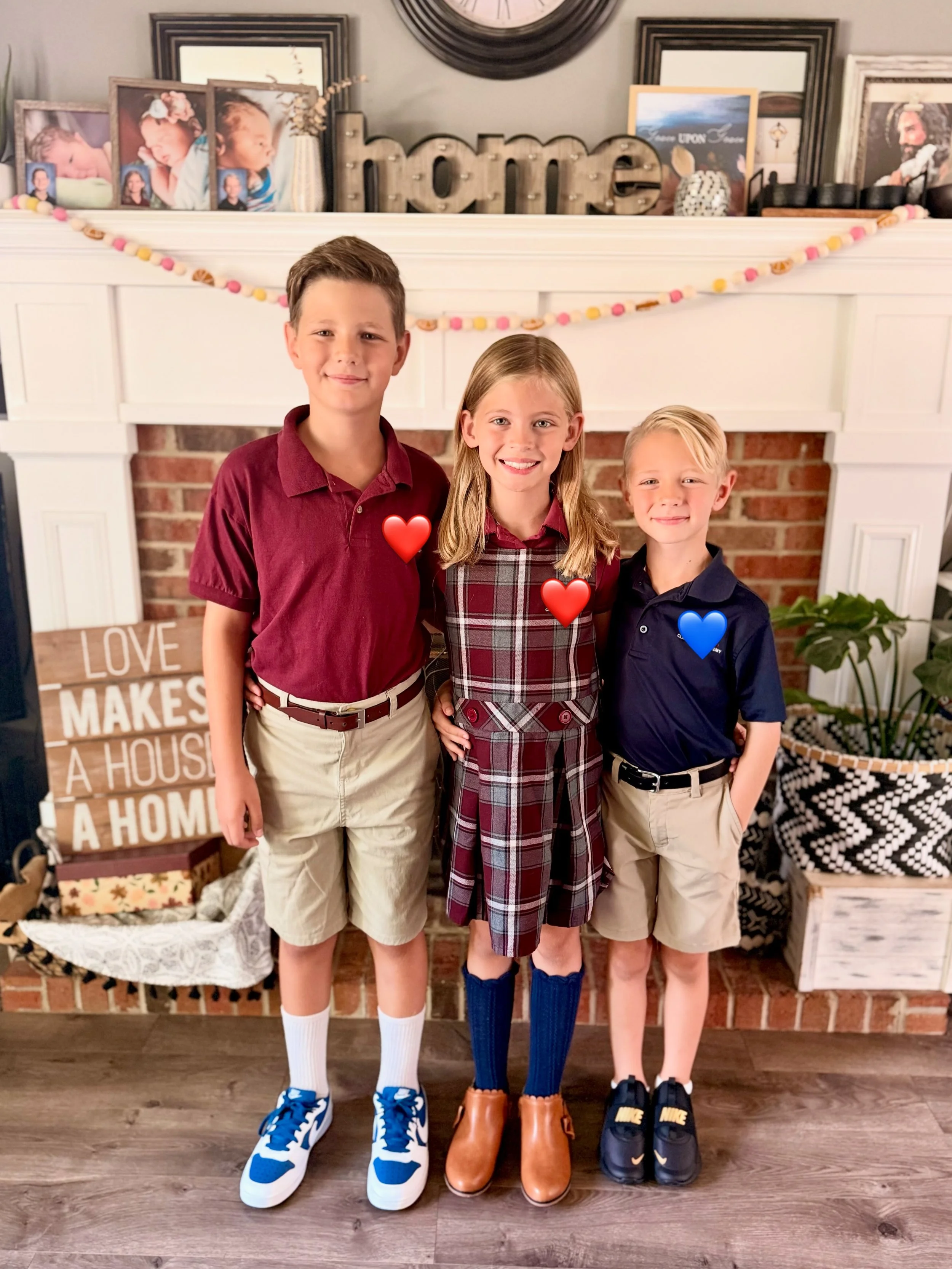 back to school for year 2026-27! 🍎 5th grade, 4th, 2nd, and year 16 for us! hope everyone has a great start to their year, however that looks for your family in this season of life 💟 between the kids and I, we&rsquo;ve experienced it all- daycare, 