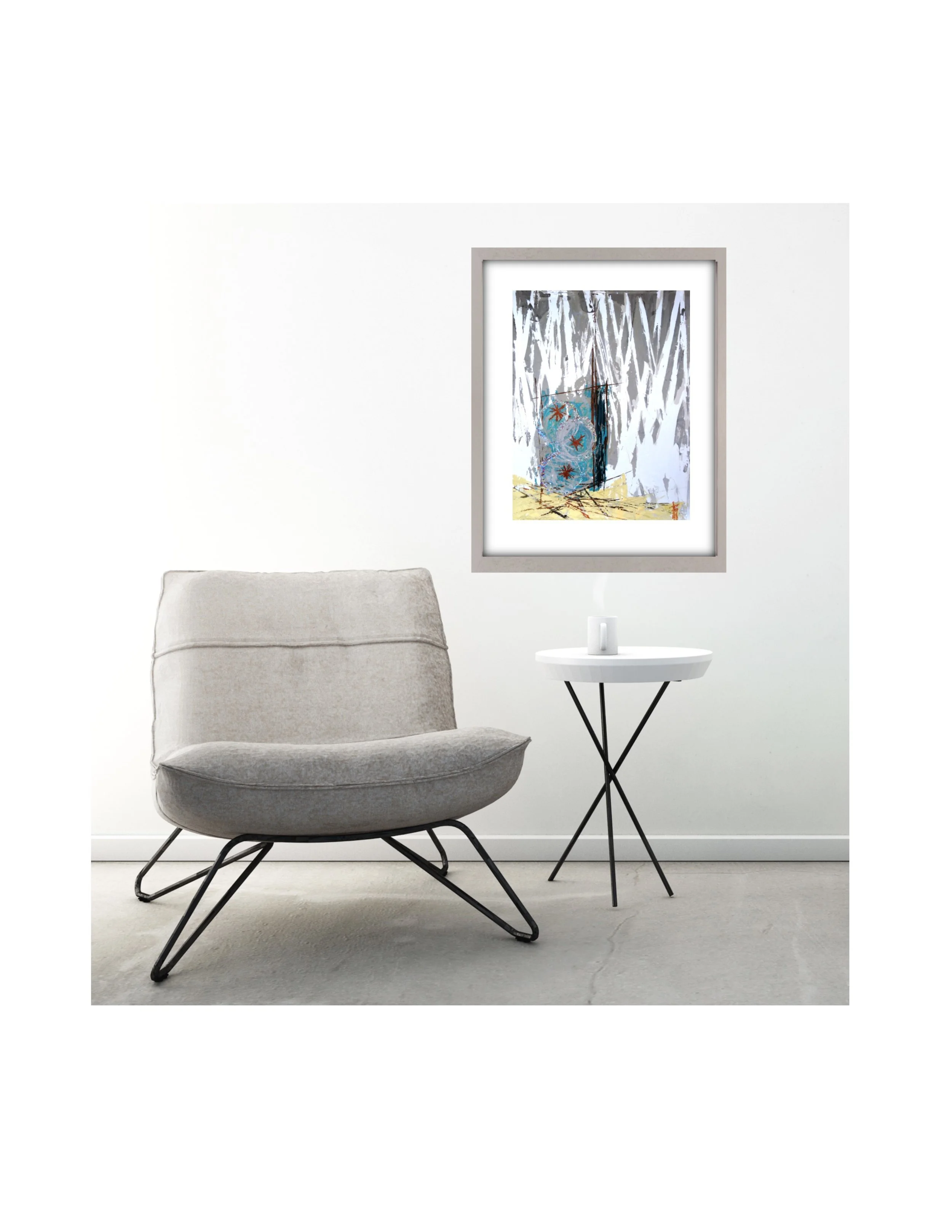 Nesting V on white wall over Gray Chair ss.jpg