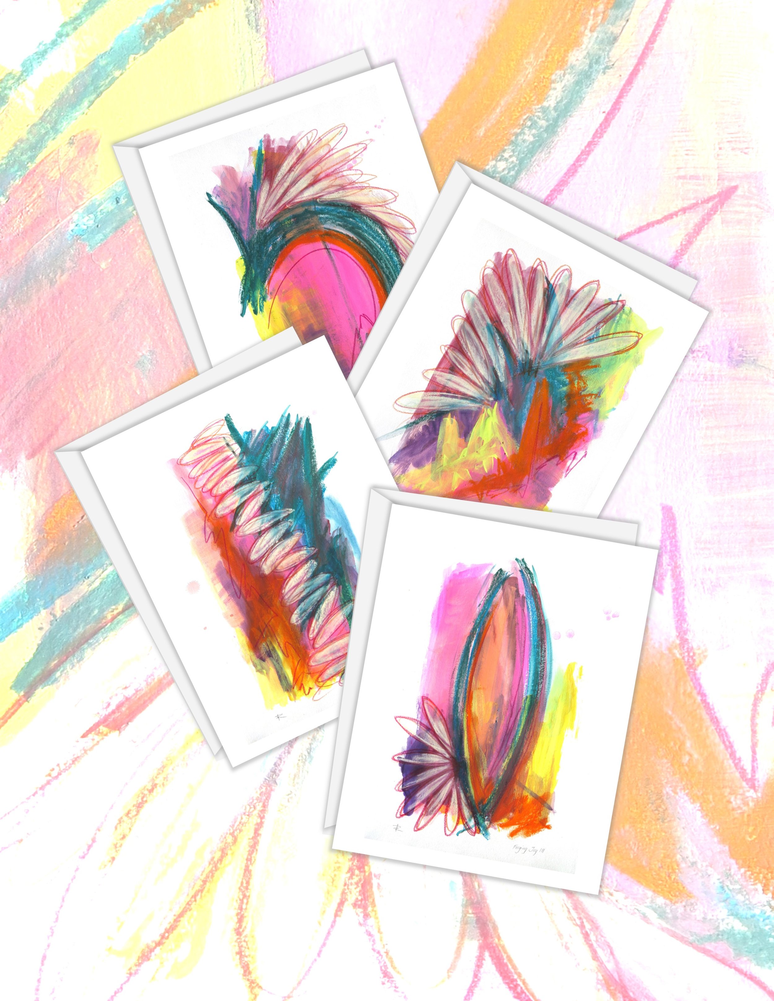 Custom 4 Note Cards with Envelopes