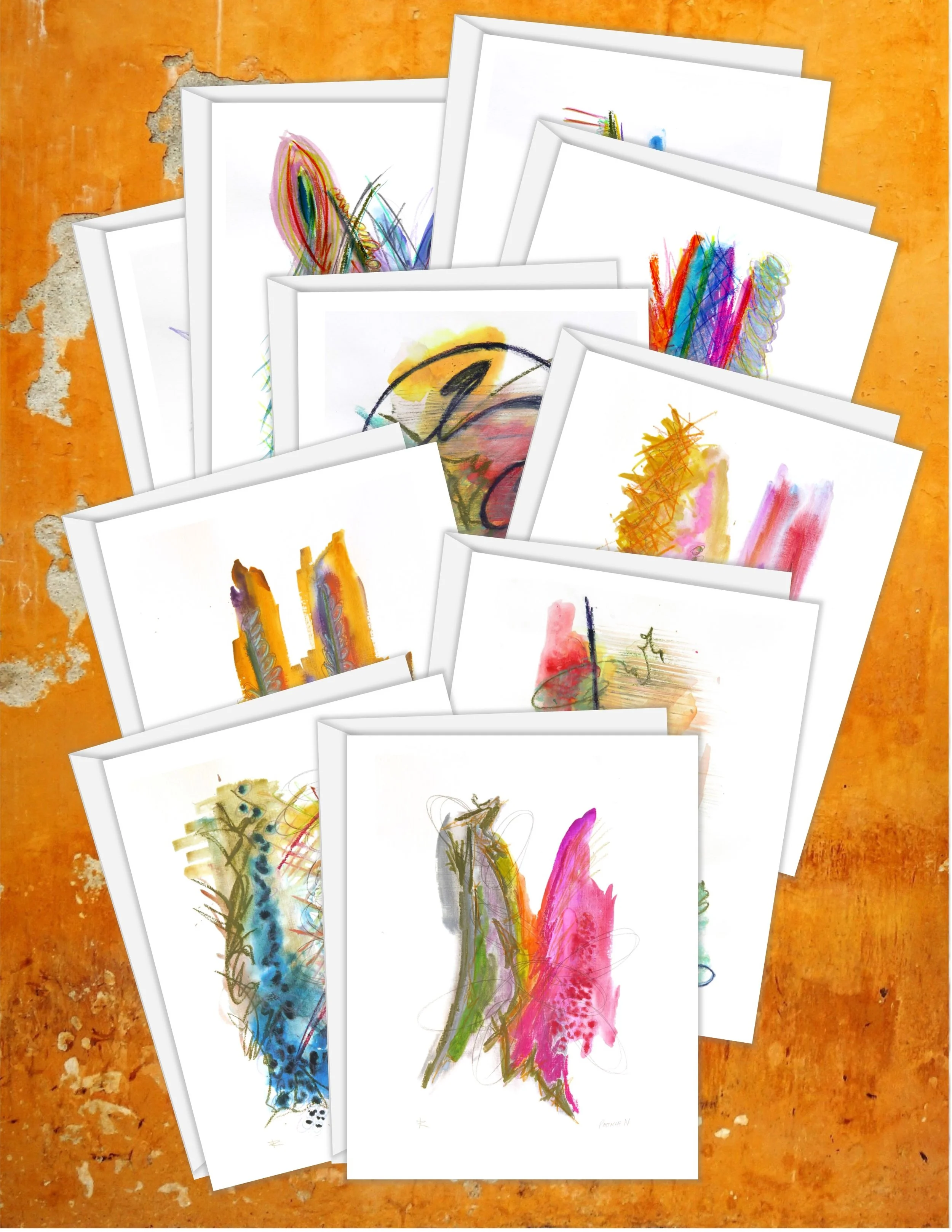 10 Note Card Orange Background Template.jpg