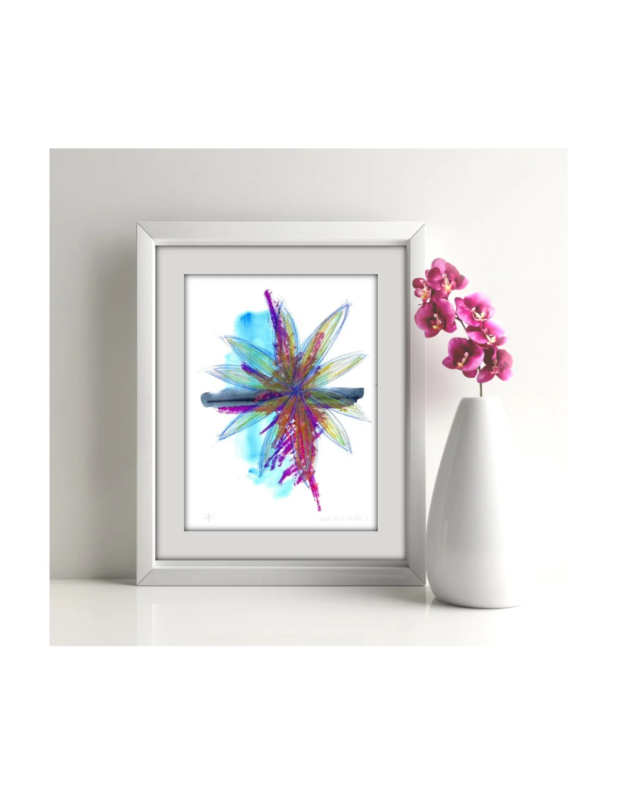 Wild About the Vine 1 large white frame pink flowers ss.jpg