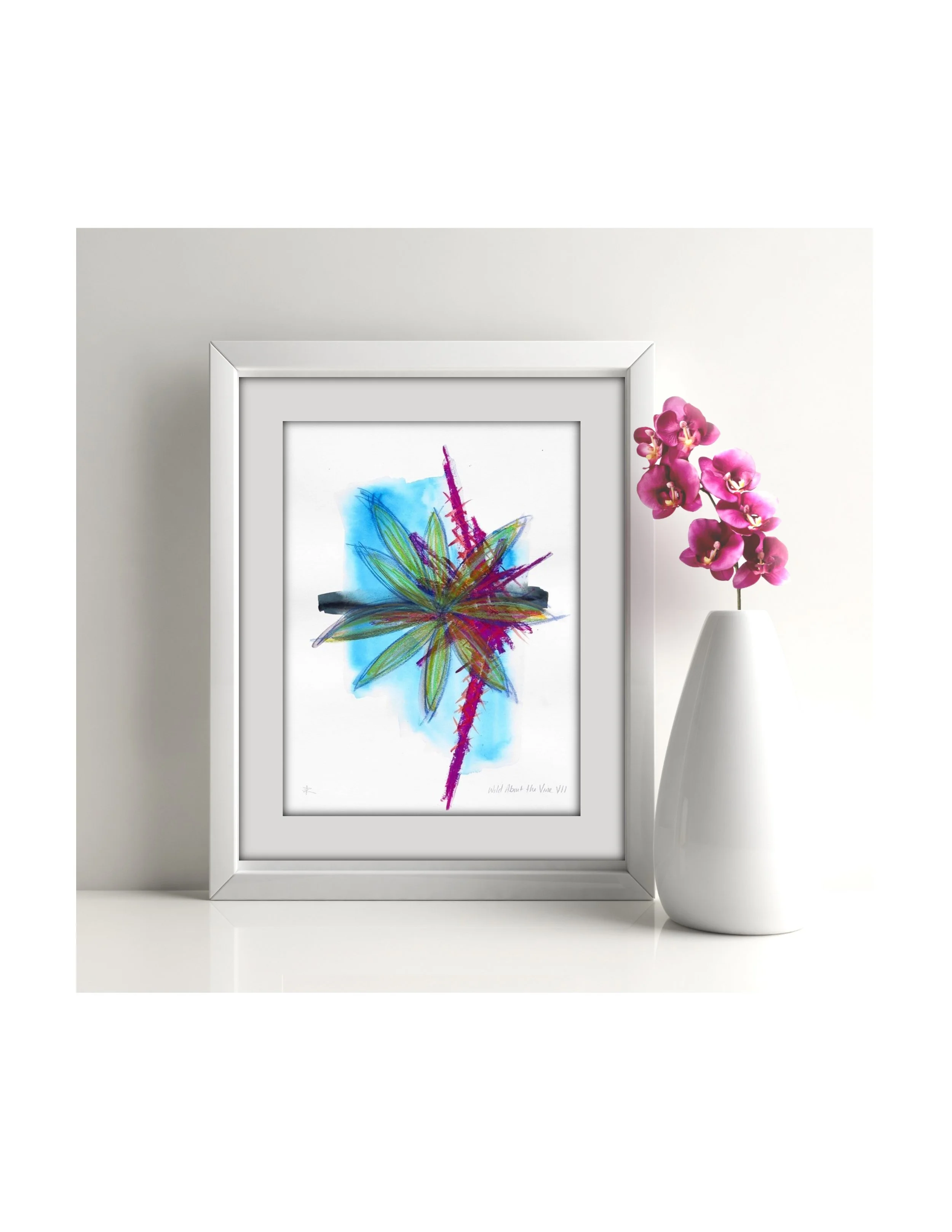 Wild About the Vine 7 large white frame pink flowers ss.jpg