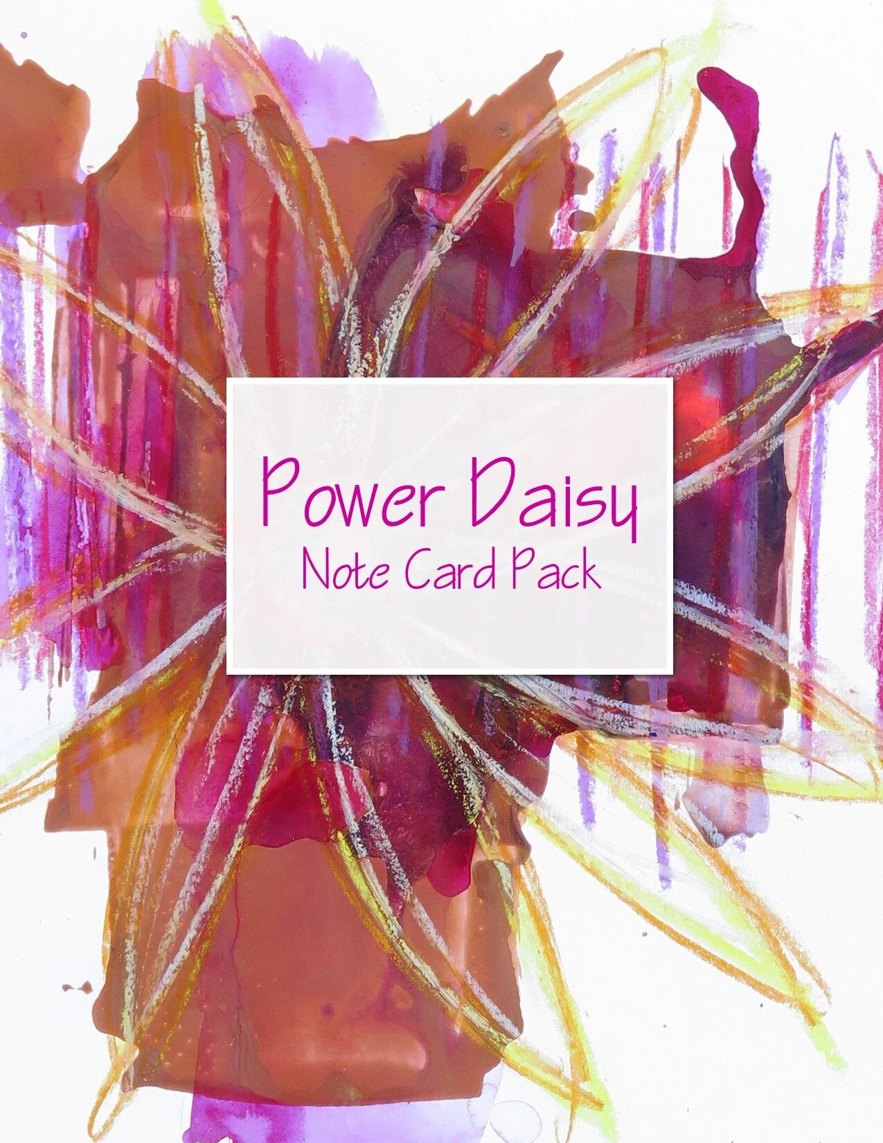 Power Daisy Note Cards 10 Pack 