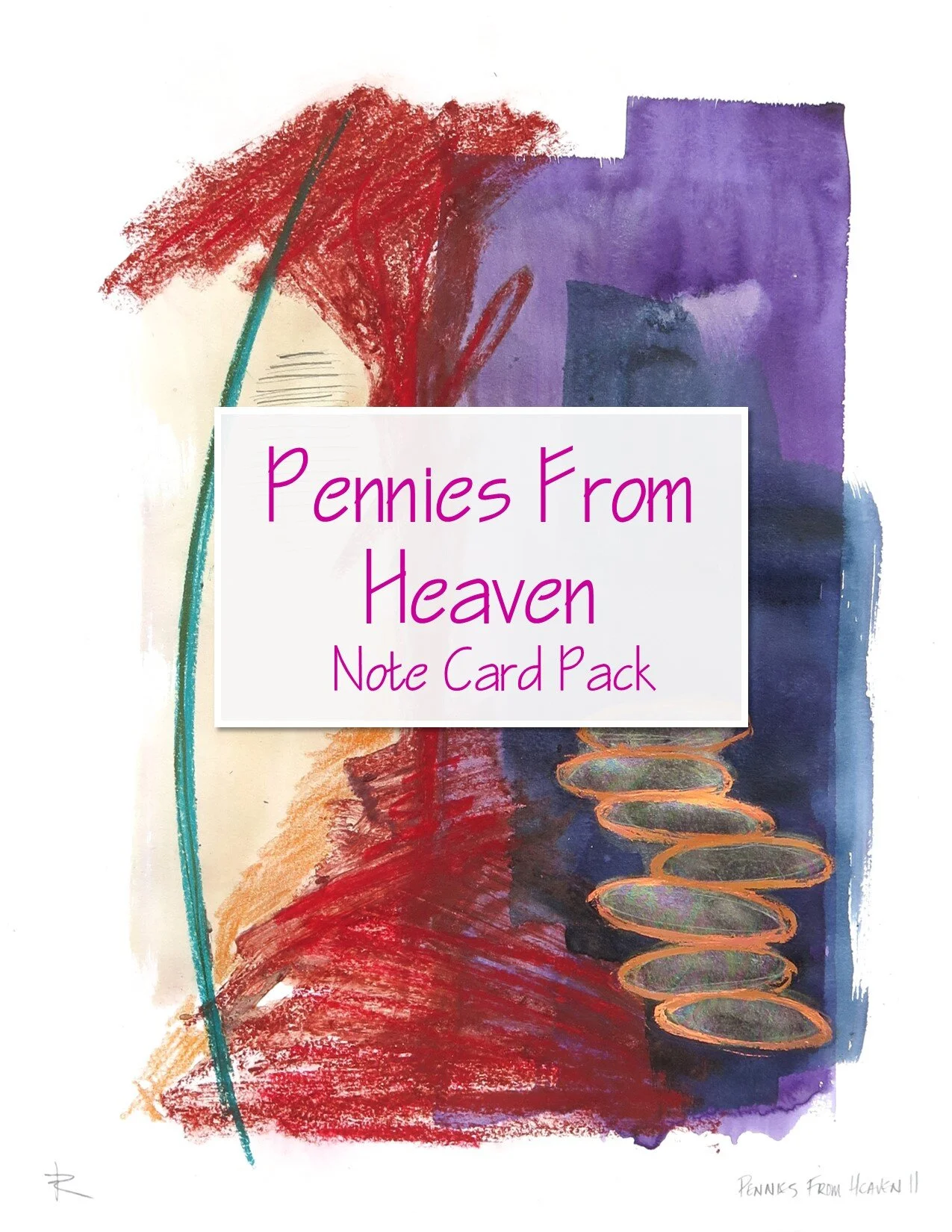 Pennies from Heaven Note Card 10 Pack 