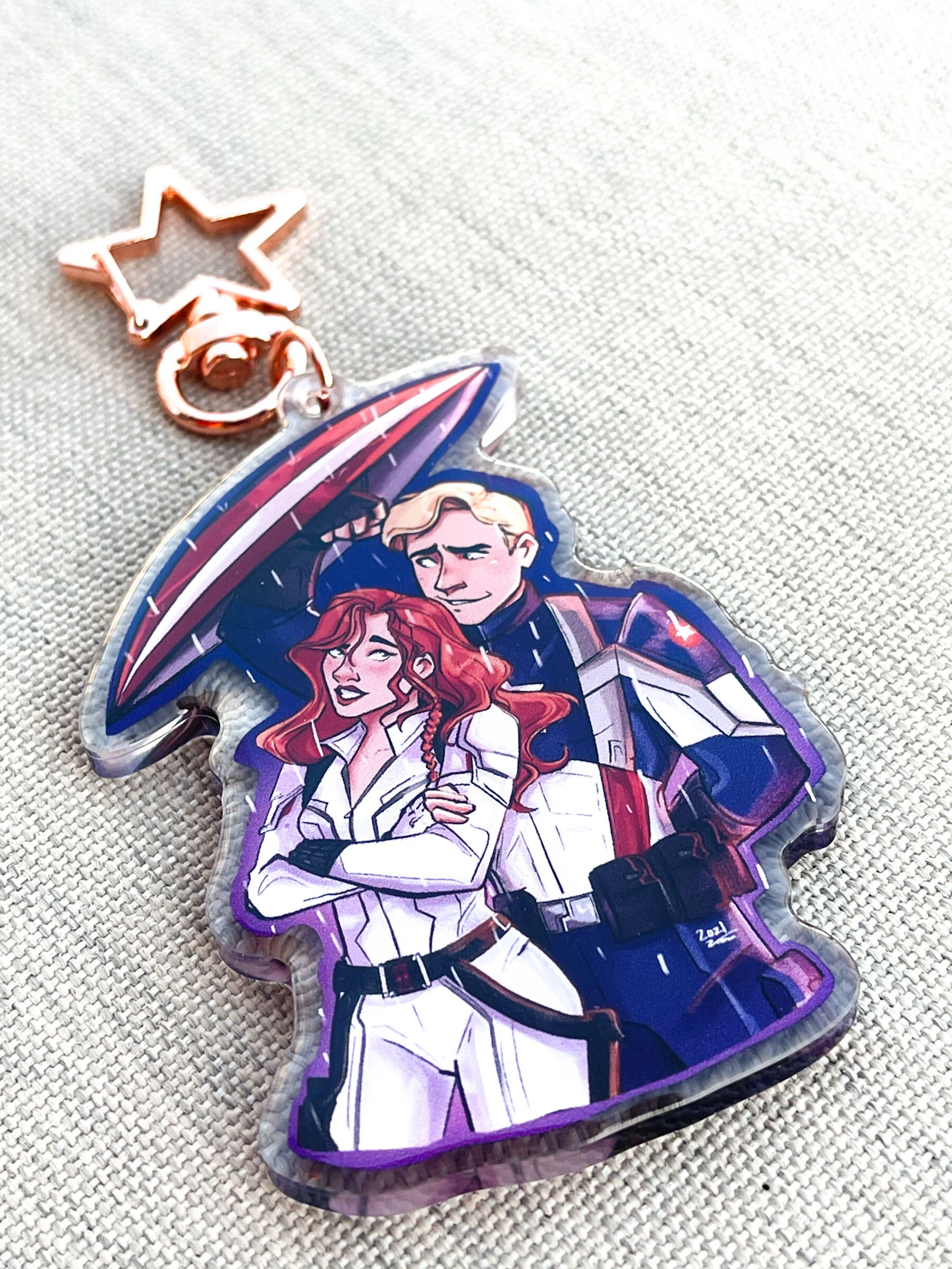 Cap and Nat Key Chain