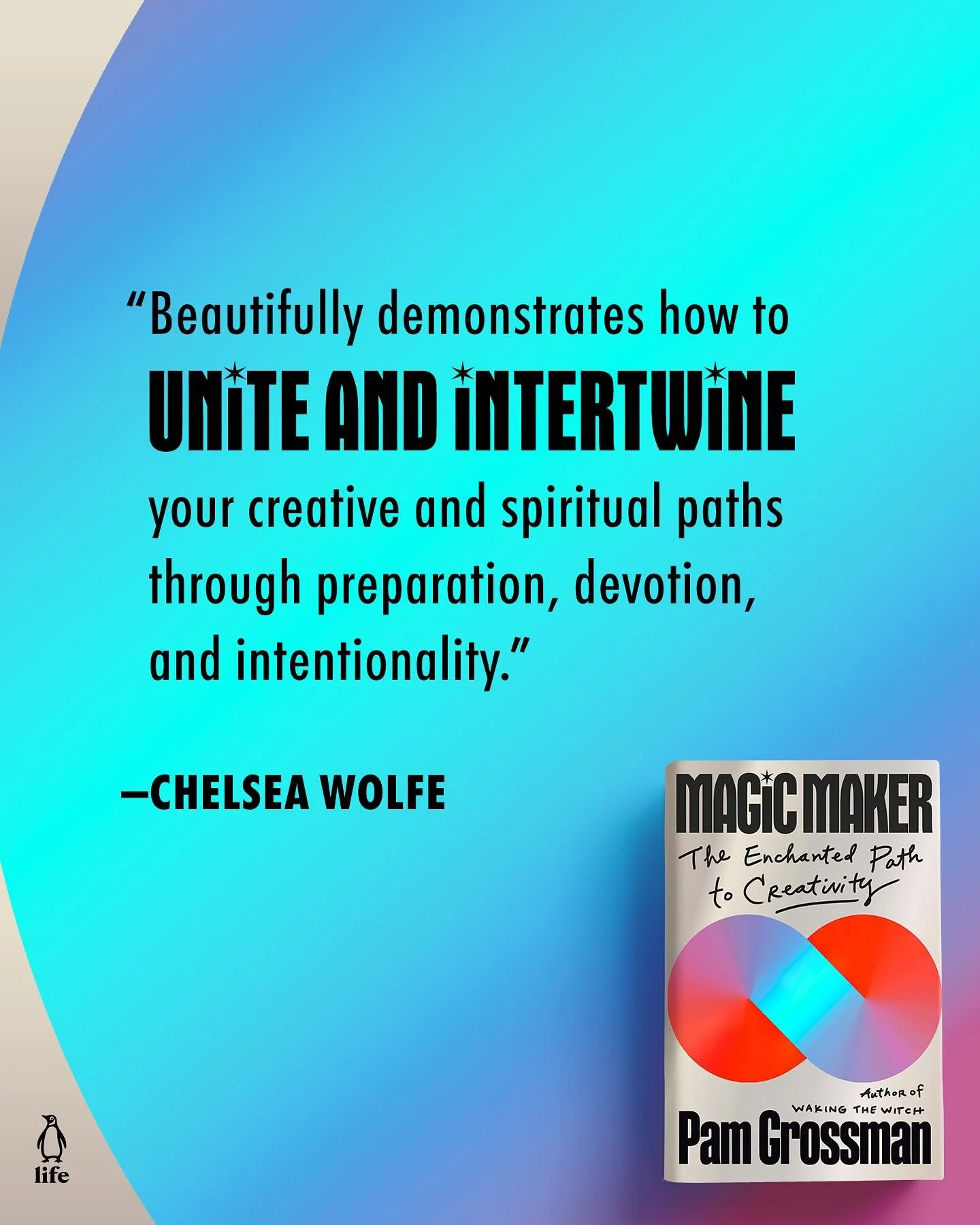 I was so touched to read these words from @cchelseawwolfe about MAGIC MAKER. She is one of my musical heroes, and her stunning songs clearly come from a deep and divine place. To know that this book resonated with her is humbling and also so thrillin