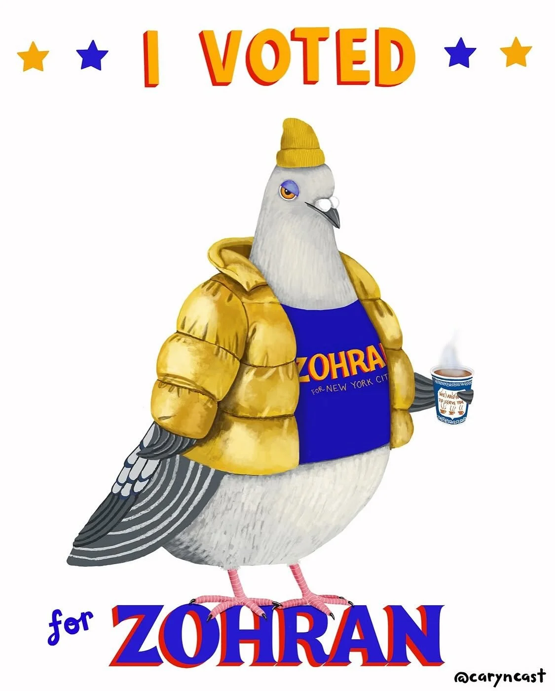 NYC: I proudly voted for @zohrankmamdani, and I hope you will do the same today if you haven&rsquo;t already. (And even better: vote for him and the other candidates along the @workingfamilies party line). I voted as a 25+ year New Yorker who loves t