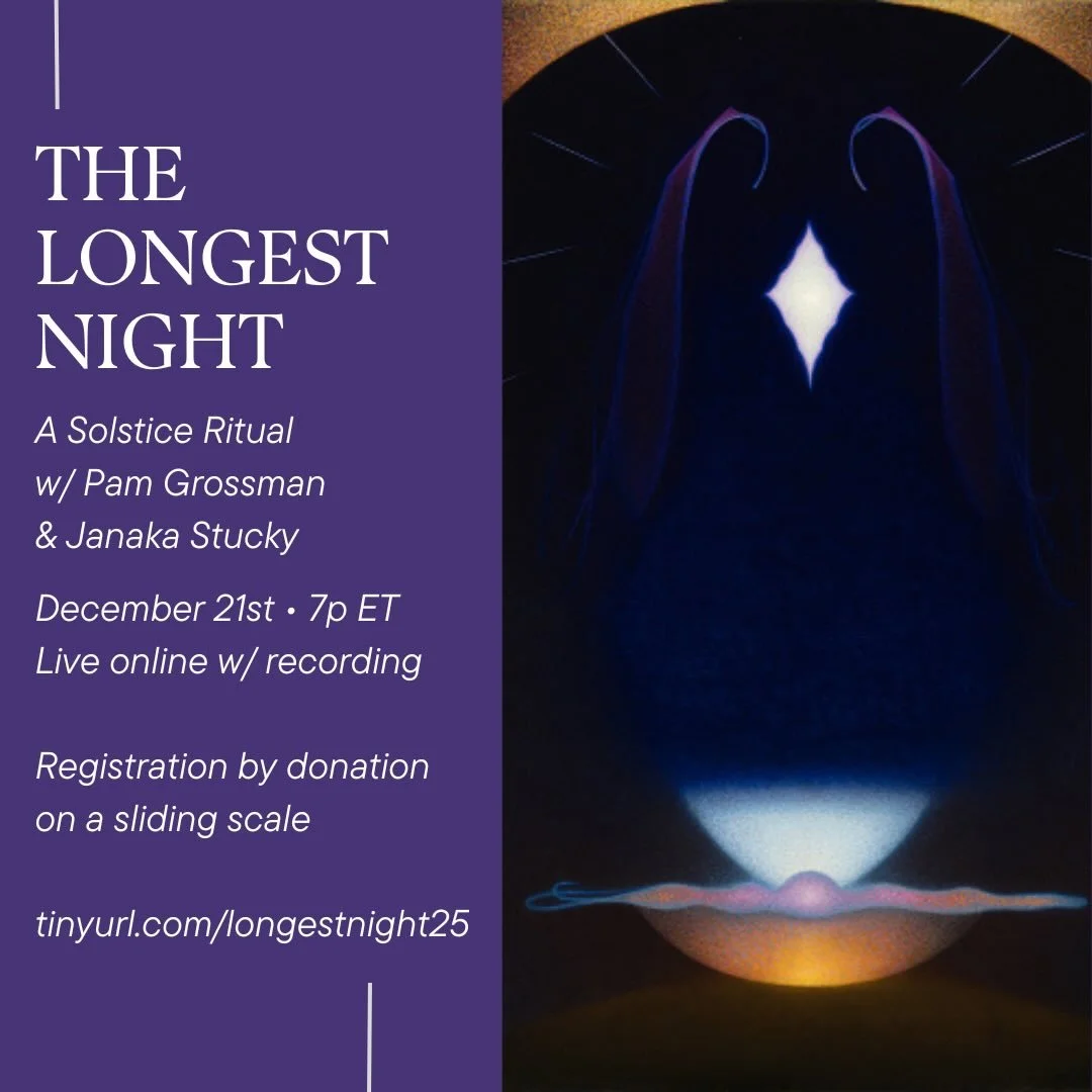 Join me &amp; @janaka_stucky for a celebration of the Winter Solstice in this online gathering! I love taking a moment of stillness and sparkle in the deep of winter, and I&rsquo;m grateful for the container that ritual creates for this gentle form o