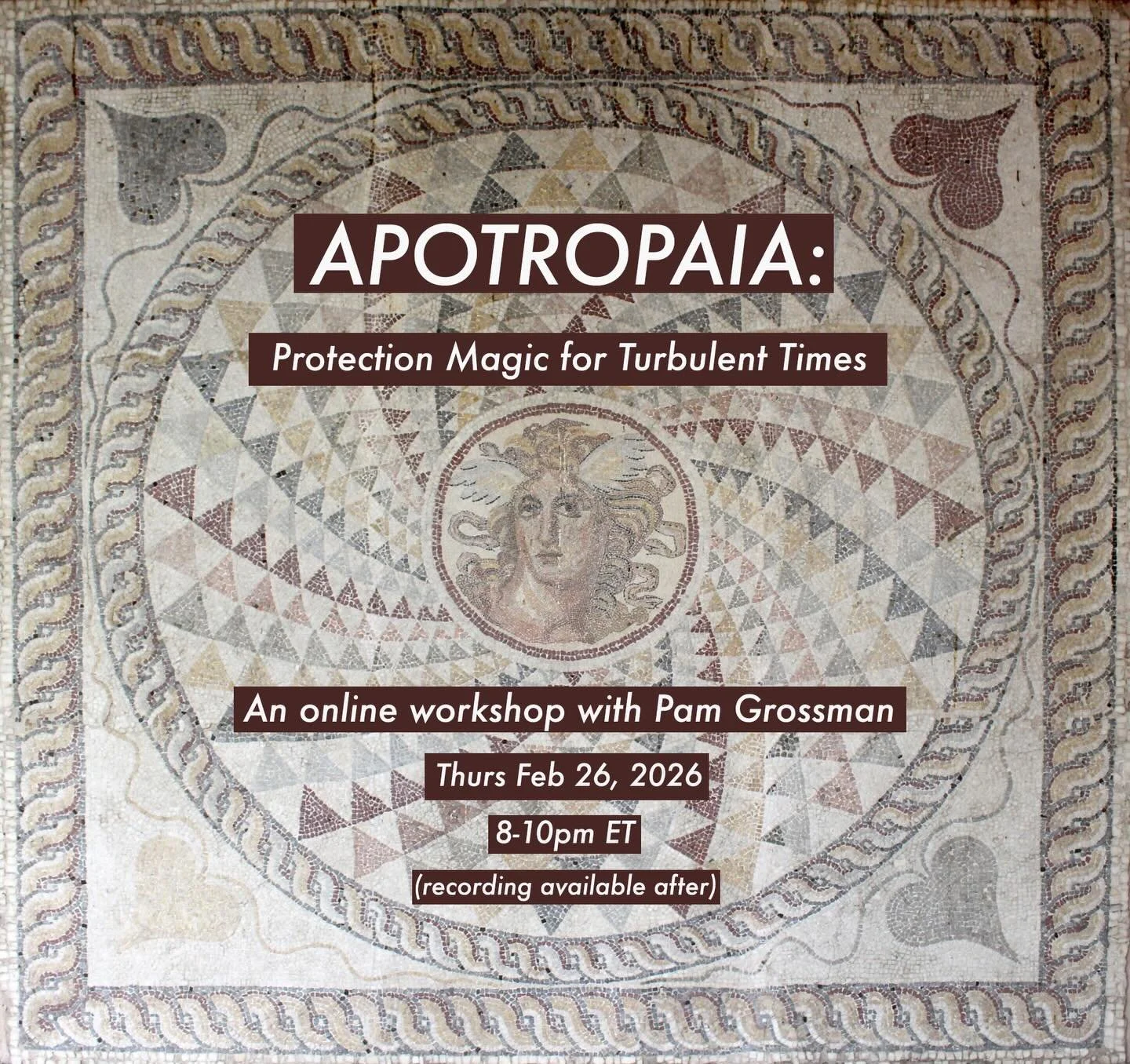 Protection magic has been the *most requested workshop* I&rsquo;ve gotten over the past few years, and I finally have the bandwidth to give it the time and attention it deserves. I&rsquo;m so happy to be able to now offer APOTROPAIA: Protection Magic