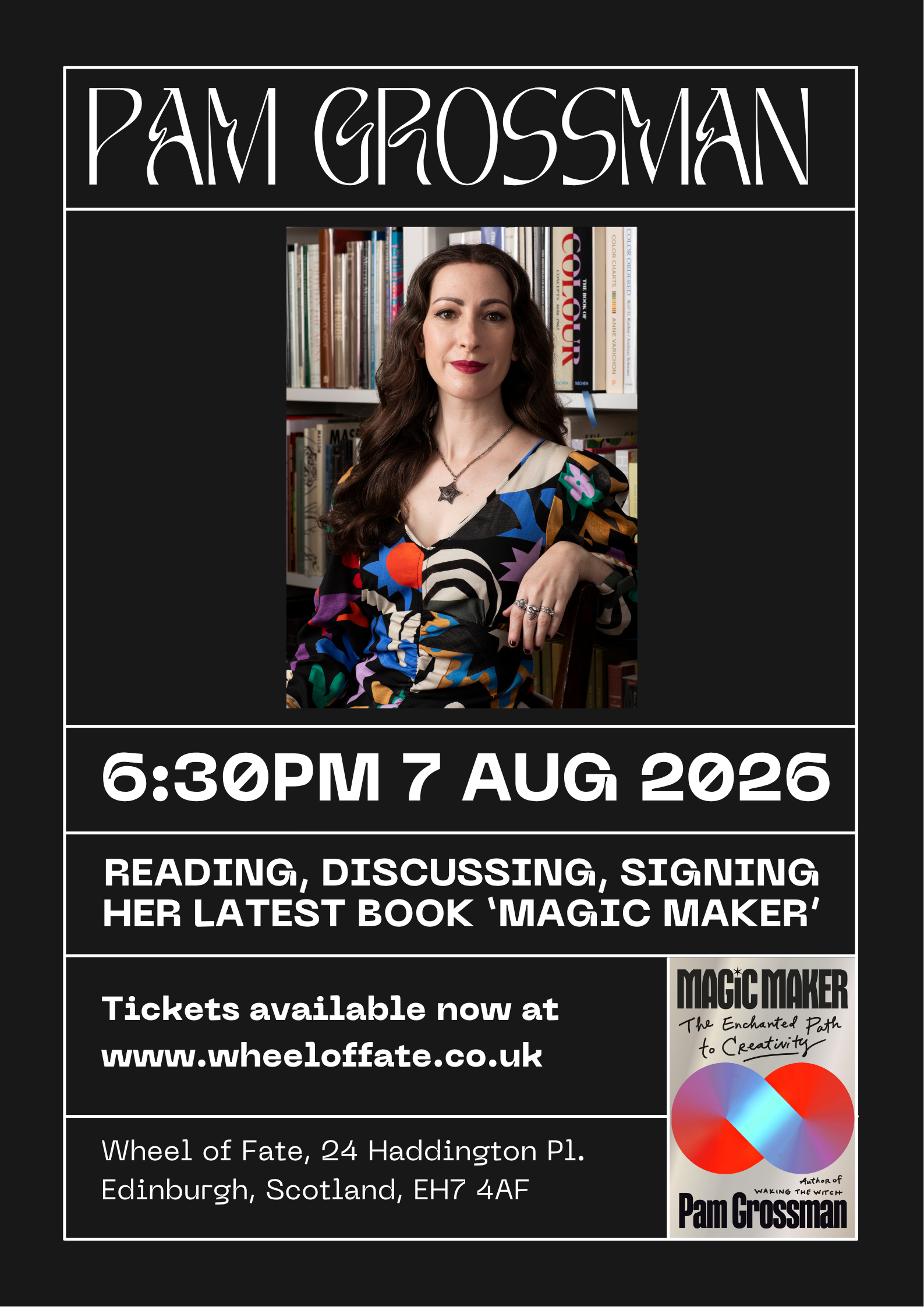 Pam MAGIC MAKER event in Edinburgh, Scotland!