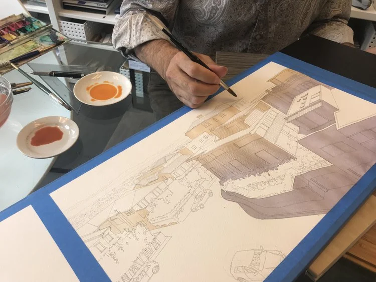 From Concept to Reality: Watercolor Renderings