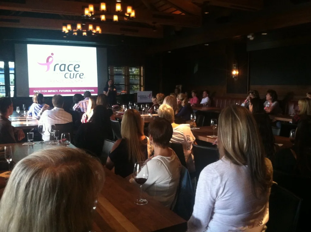 Honor Roll and VIP reception for team leaders for the Race for the Cure