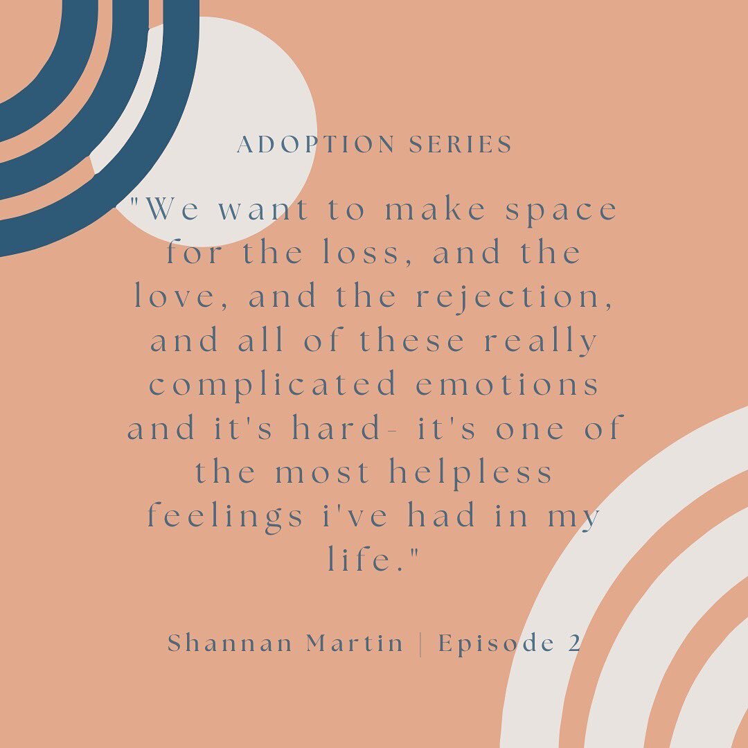 Go check out Episode 2 of our Adoption Series! You will not want to miss this conversation with @shannanwrites !